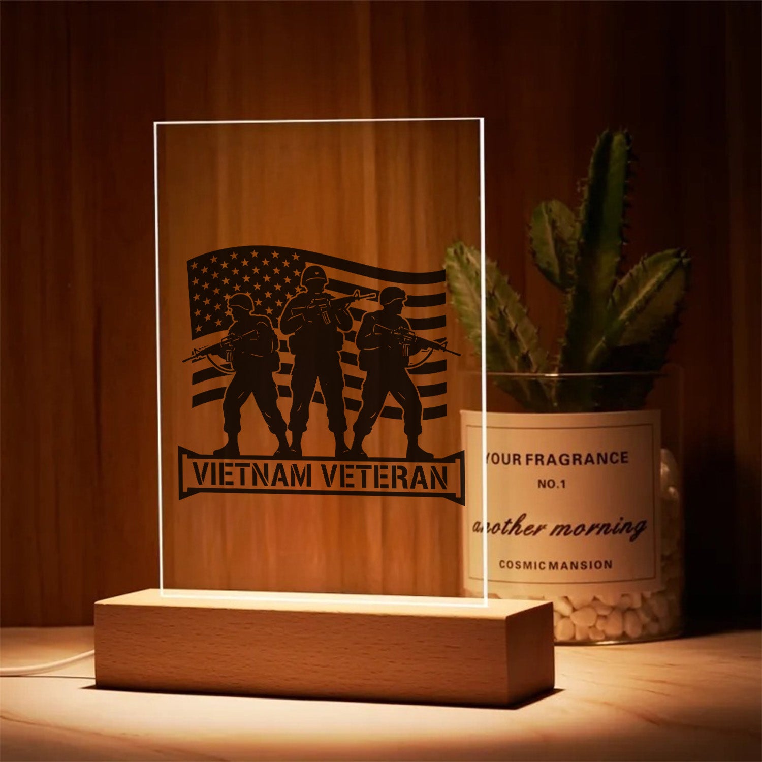 Vietnam Veteran Proud Led Night Light
