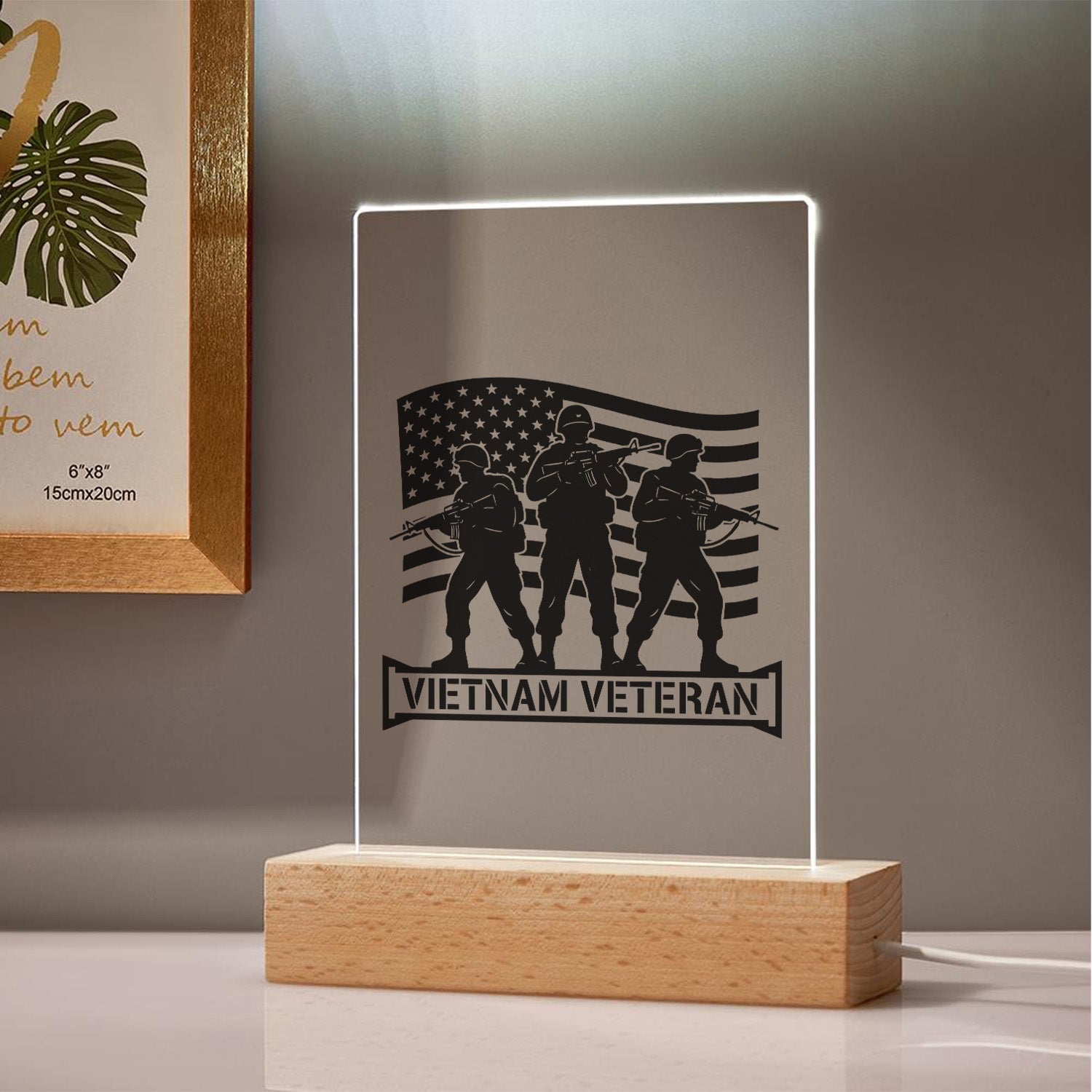 Vietnam Veteran Proud Led Night Light