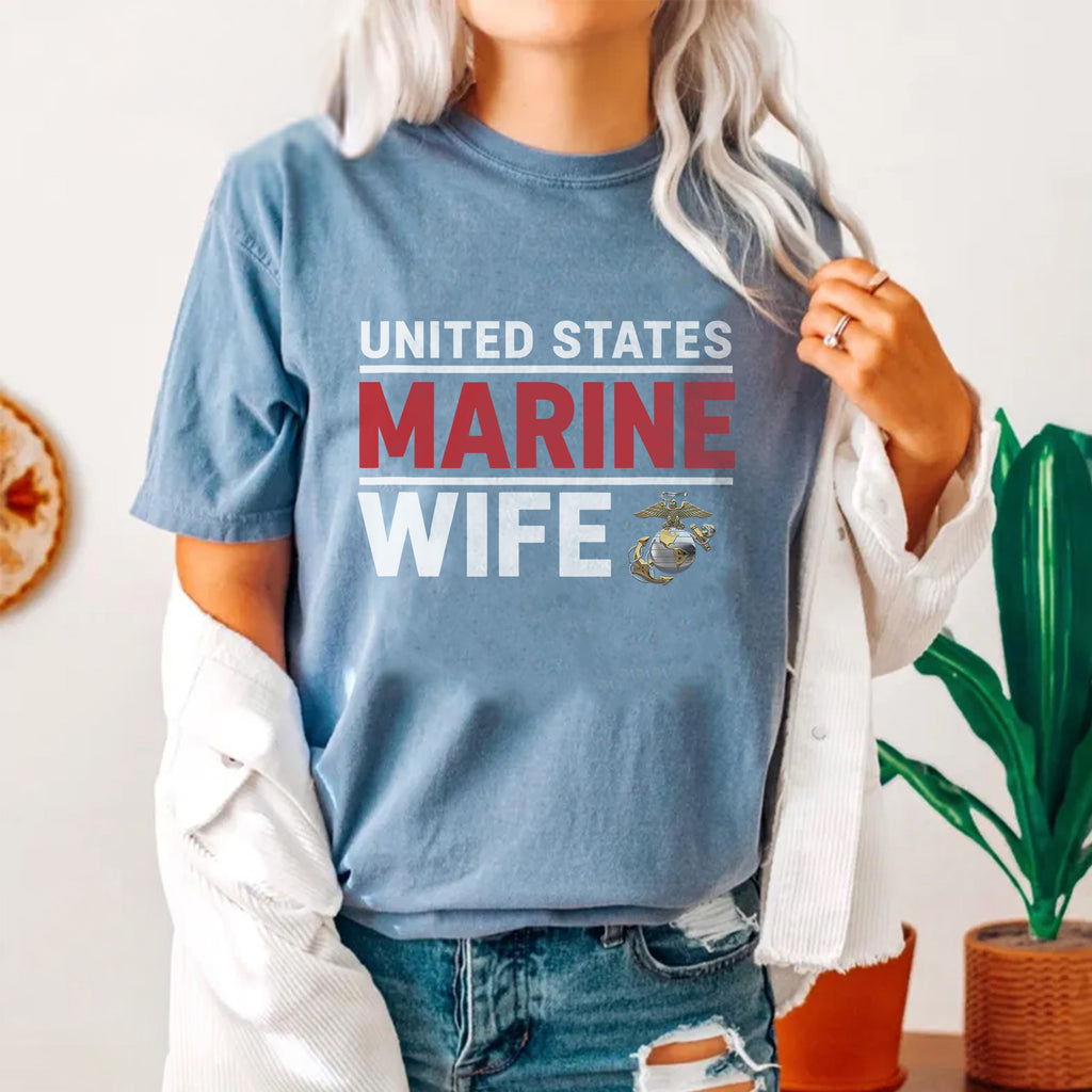 United States Marines Wife Comfort Colors T-Shirt
