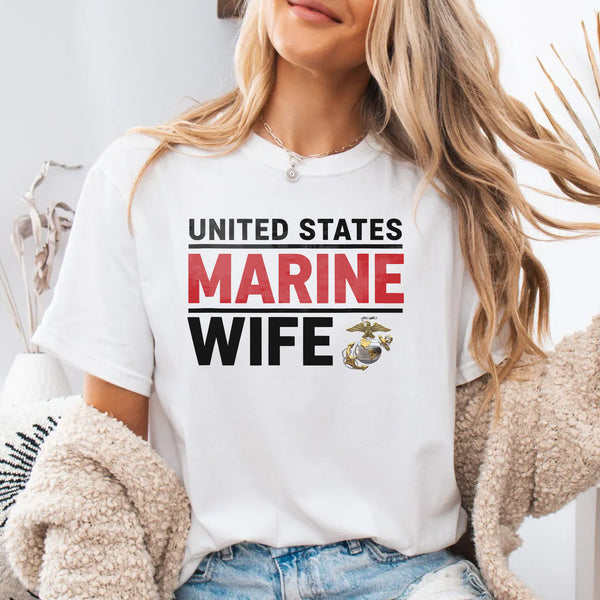 United States Marines Wife Comfort Colors T-Shirt