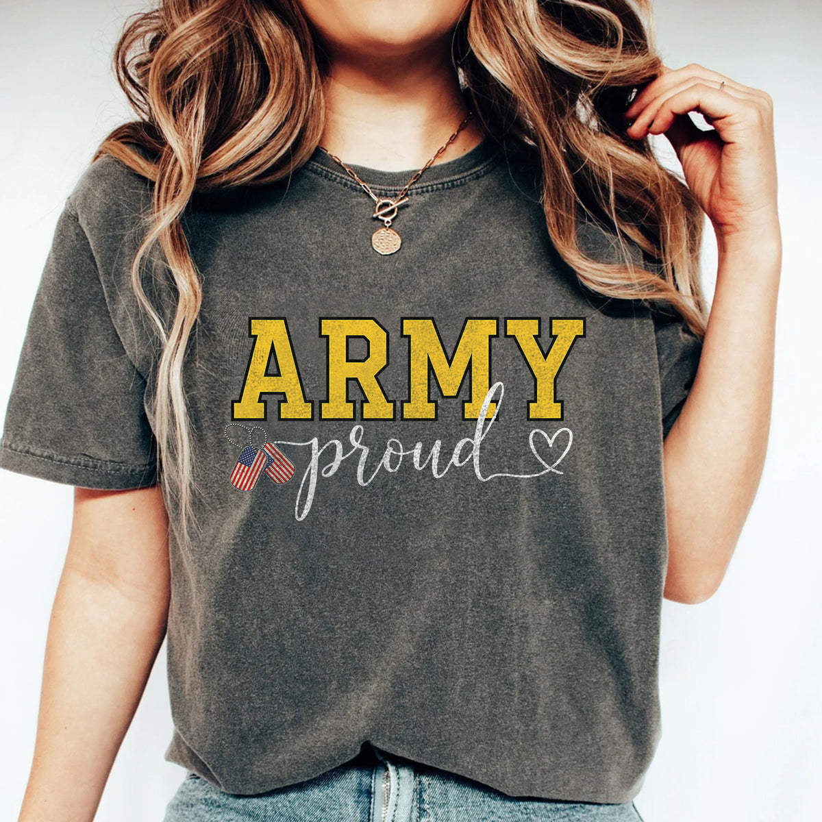 Army Proud Military Honor Comfort Colors T-Shirt Main image