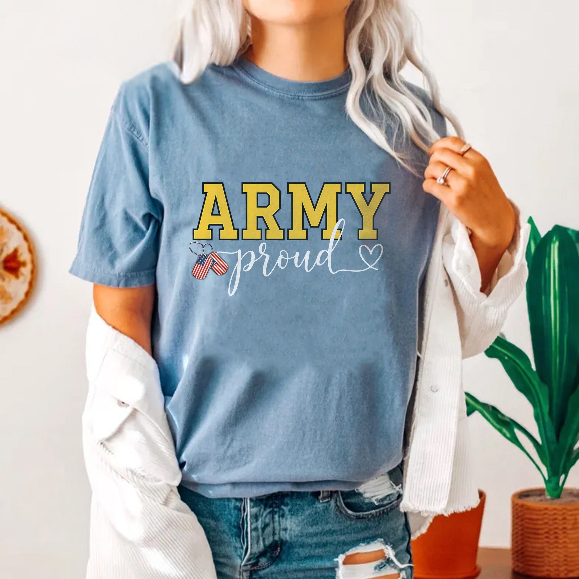 Army Proud Military Honor Comfort Colors T-Shirt