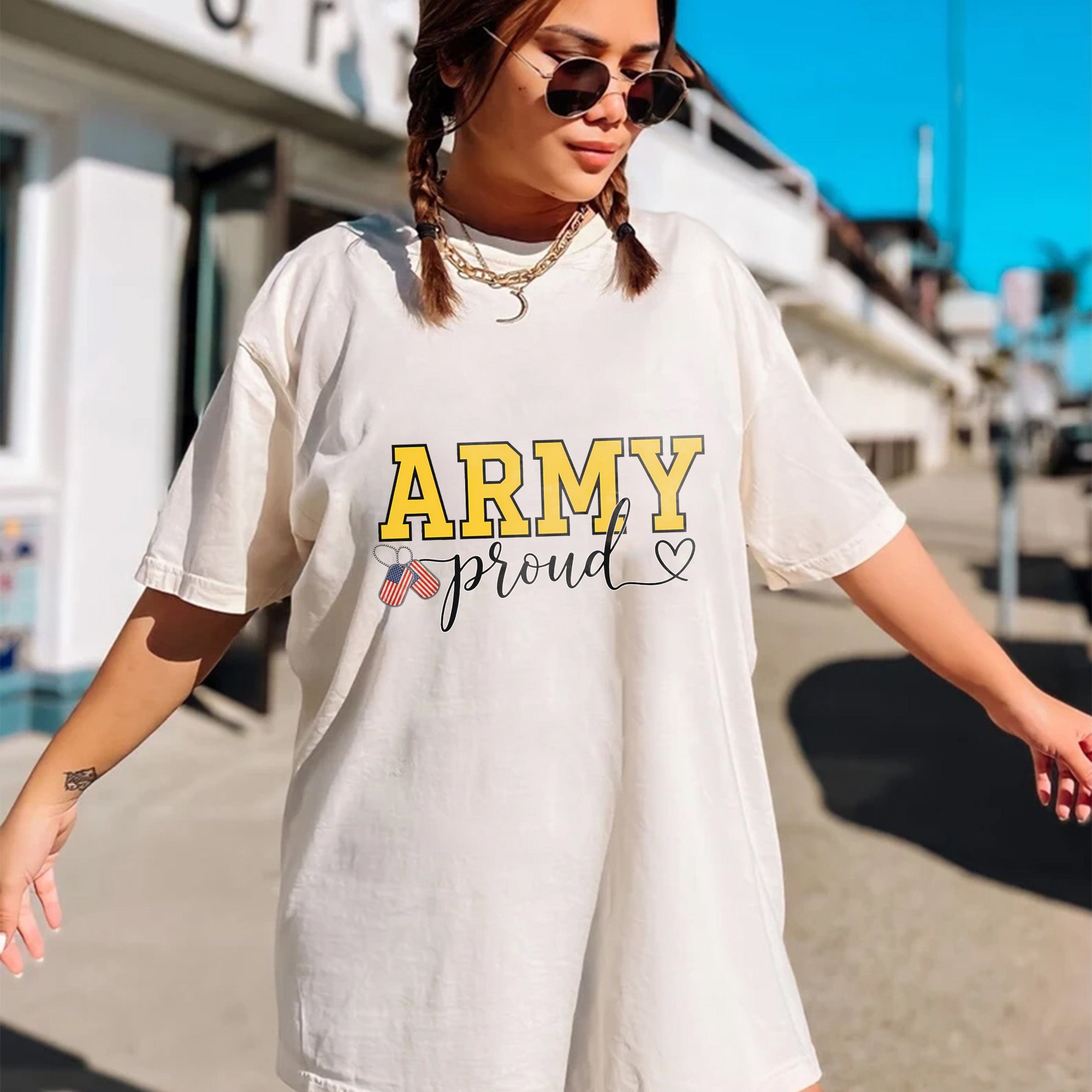 Army Proud Military Honor Comfort Colors T-Shirt