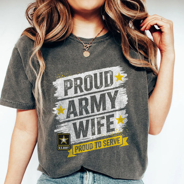 Proud Army Wife Comfort Colors T-Shirt