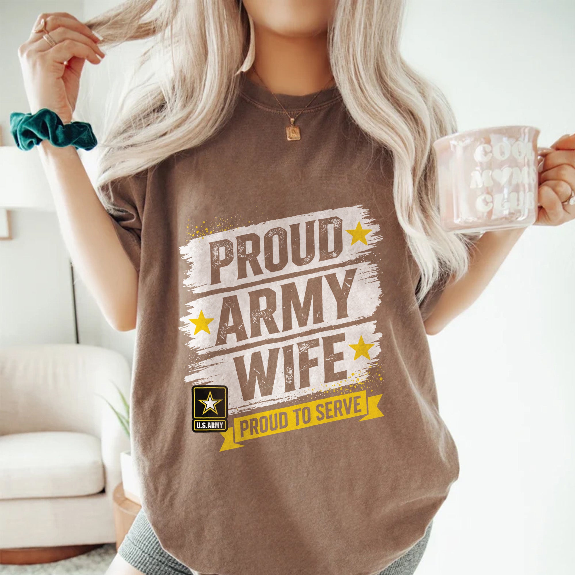 Proud Army Wife Comfort Colors T-Shirt