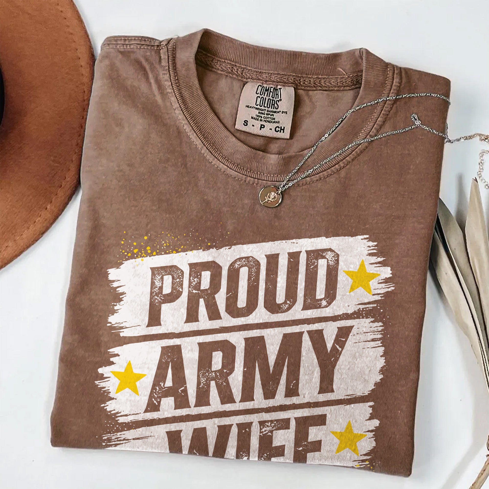 Proud Army Wife Comfort Colors T-Shirt