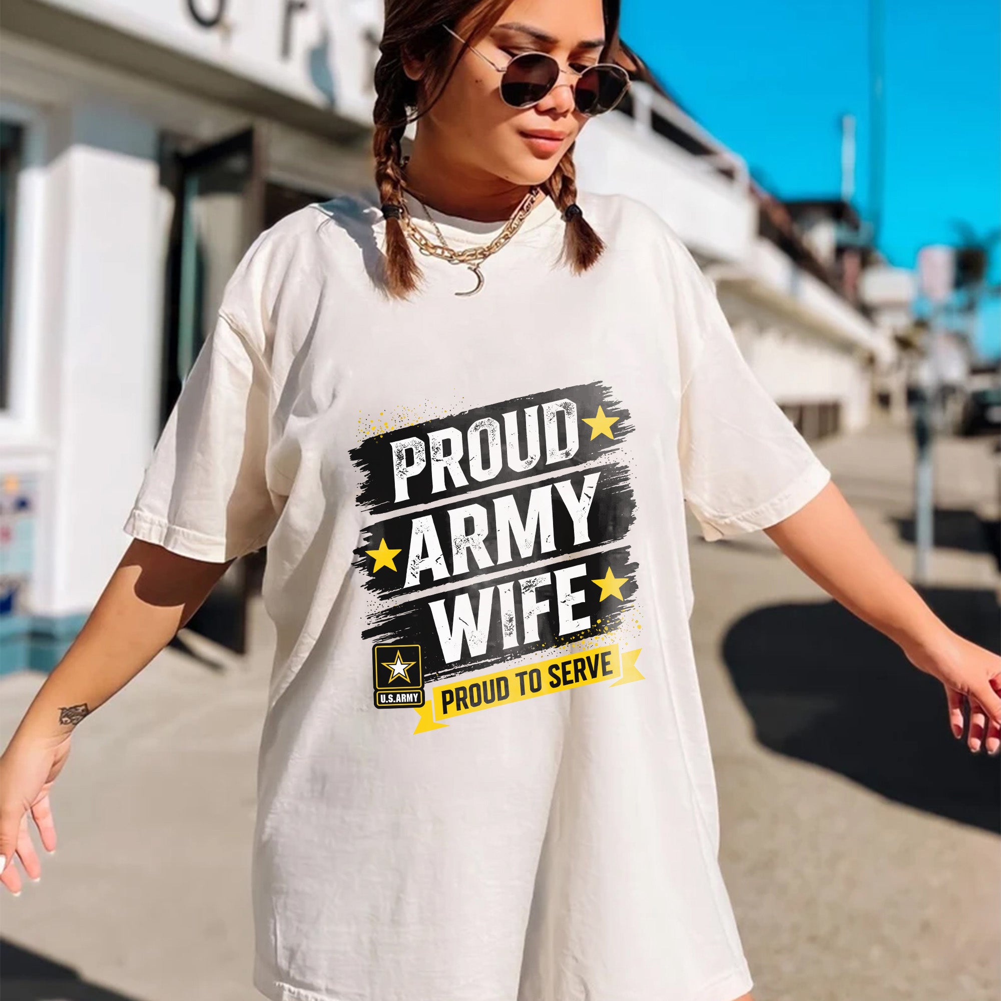 Proud Army Wife Comfort Colors T-Shirt