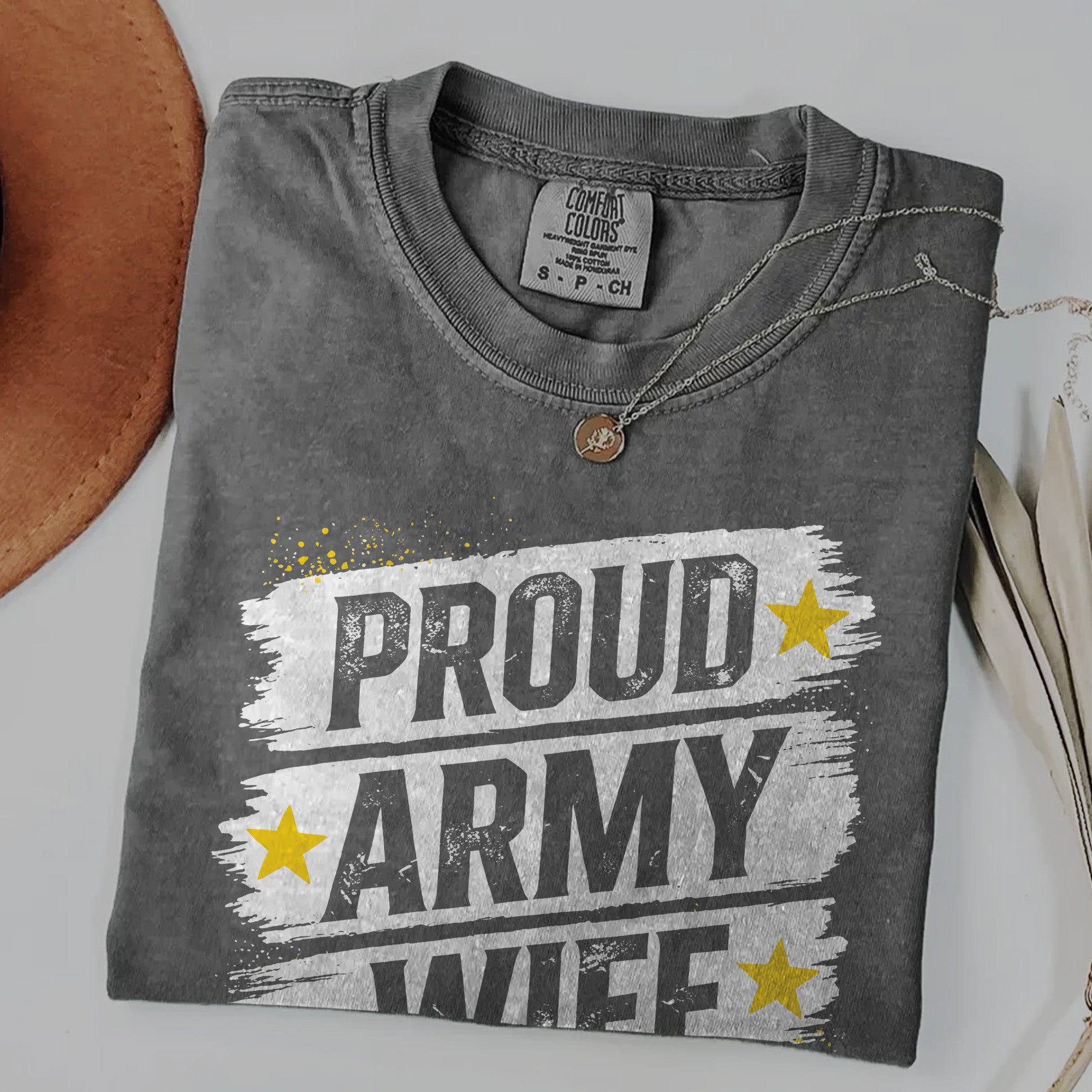 Proud Army Wife Comfort Colors T-Shirt