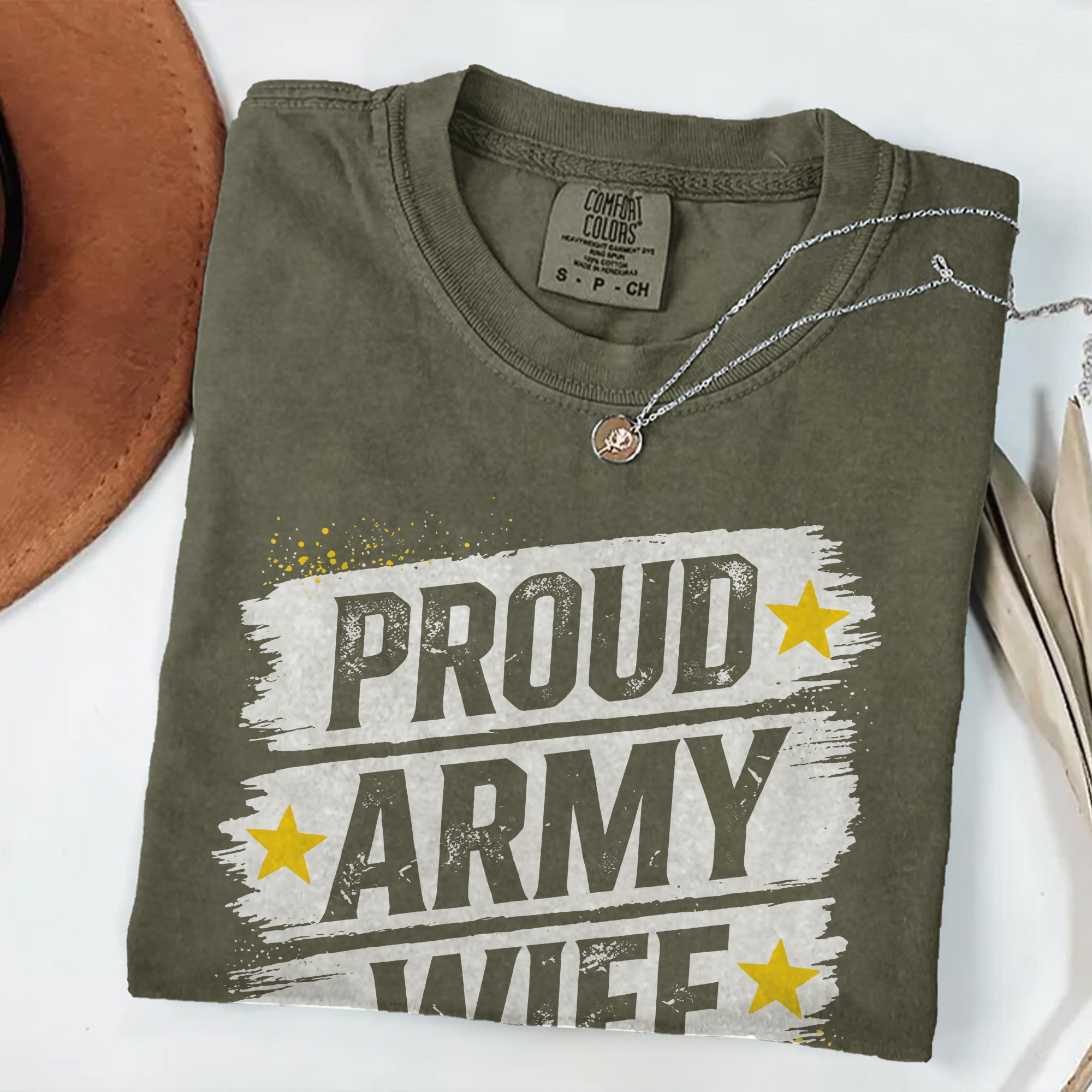 Proud Army Wife Comfort Colors T-Shirt
