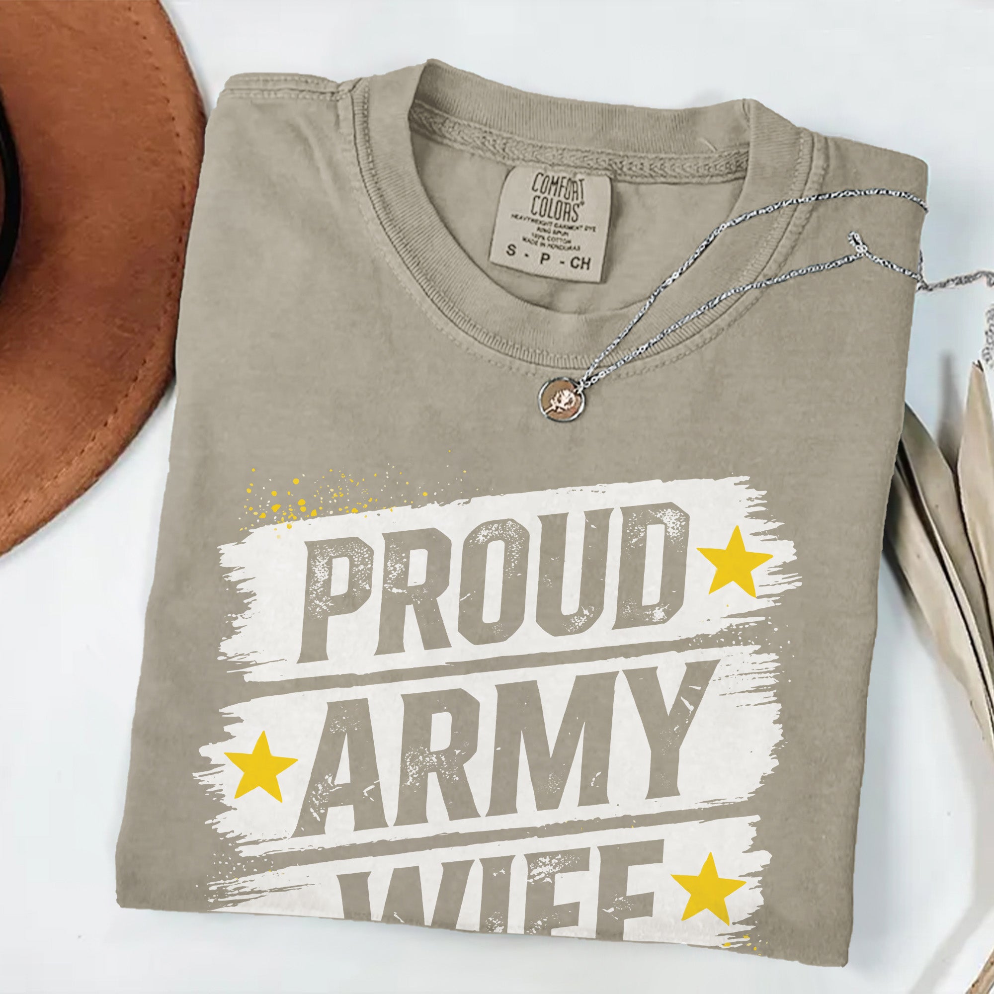 Proud Army Wife Comfort Colors T-Shirt