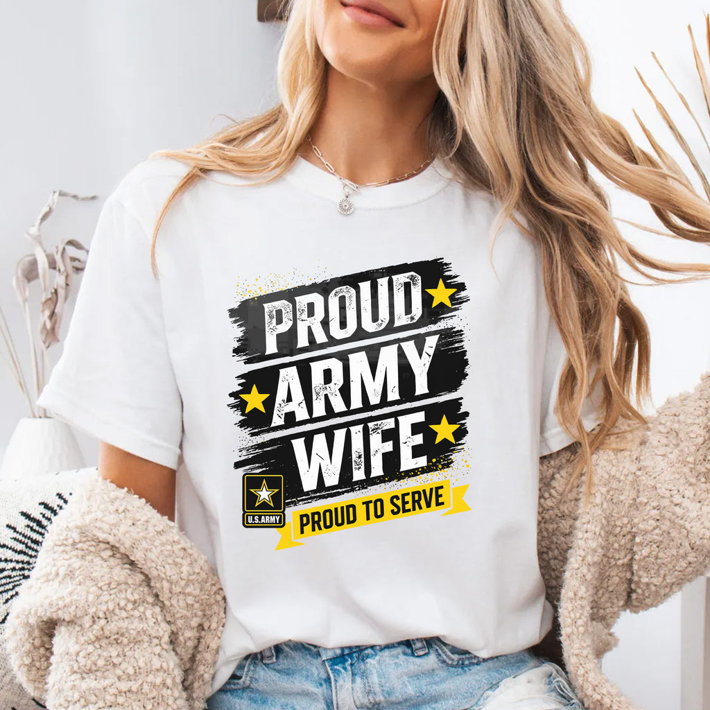 Proud Army Wife Comfort Colors T-Shirt