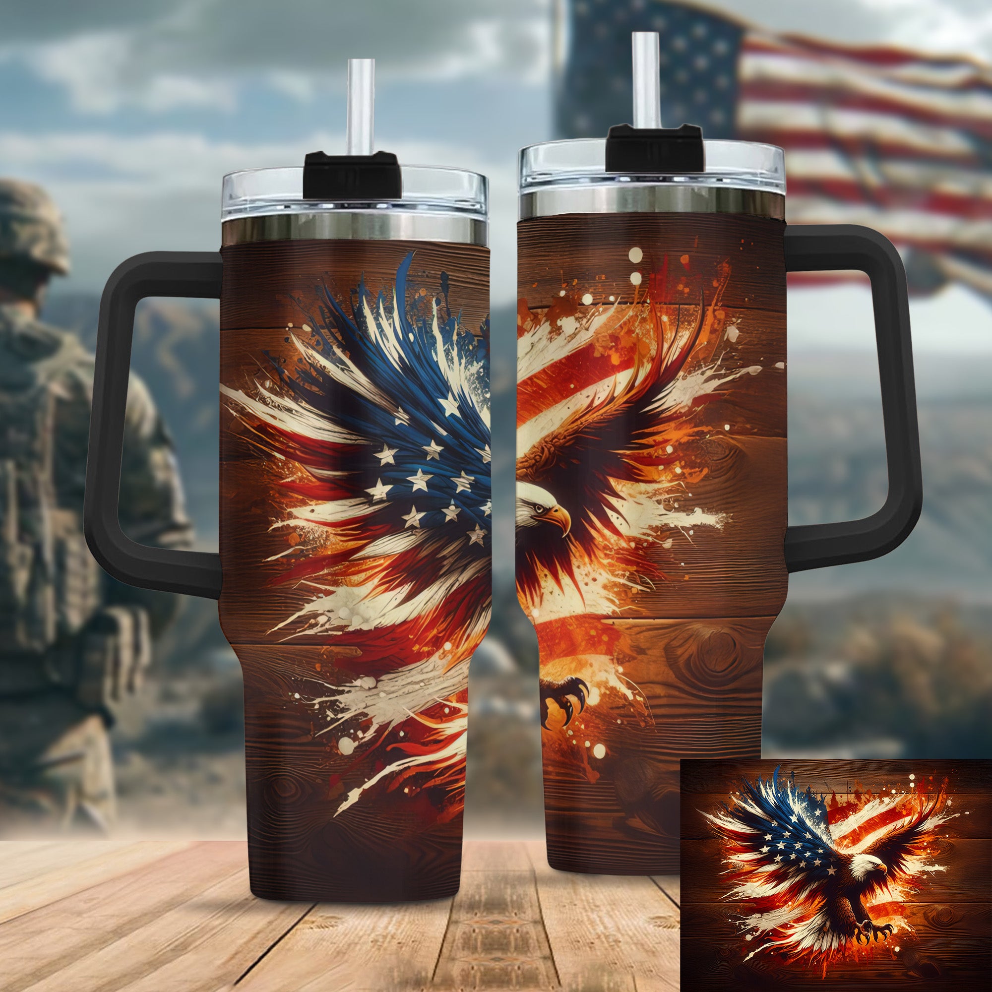 Veteran Pride All-over Print Tumbler 40oz