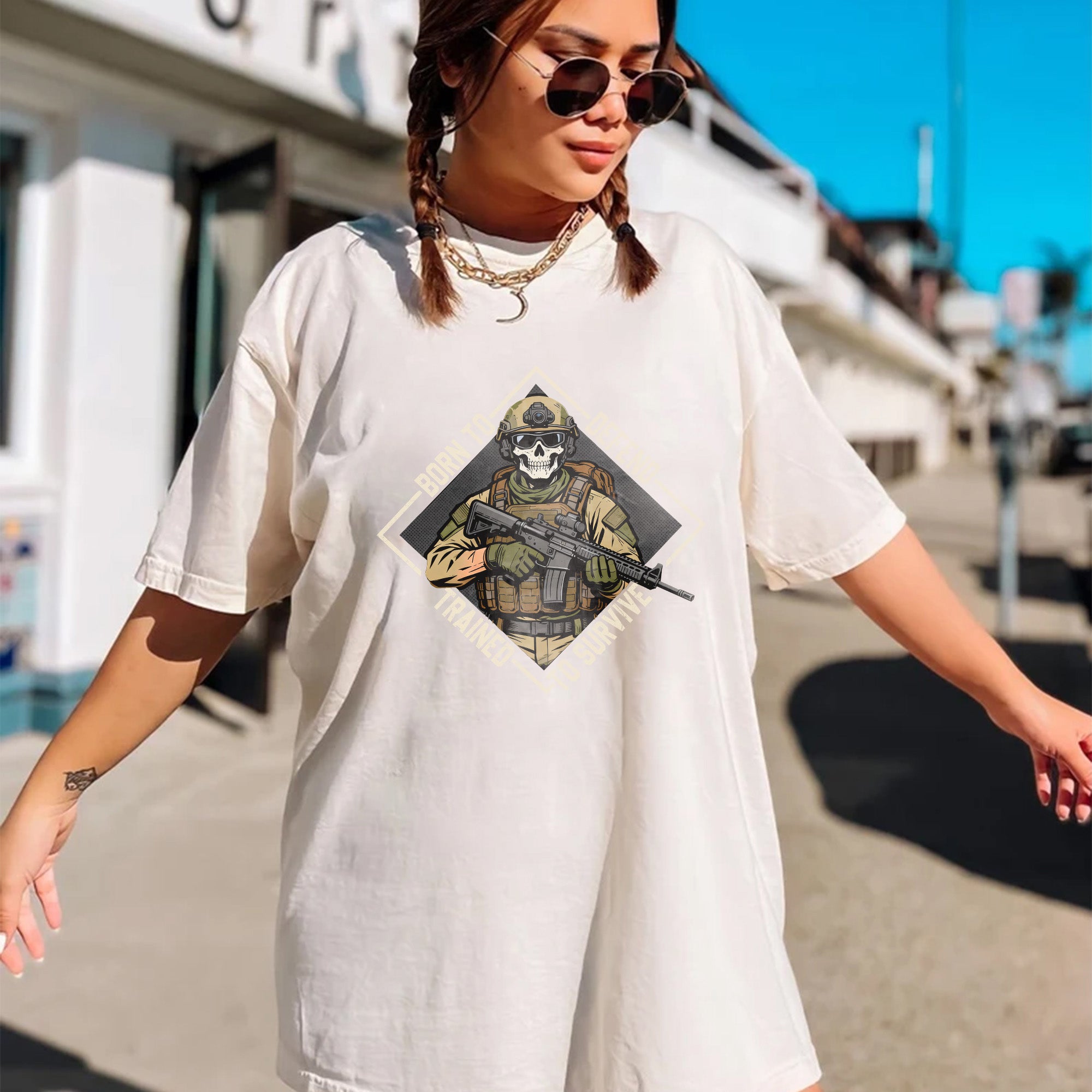 Born to Defend Proud Veteran Comfort Colors T-Shirt