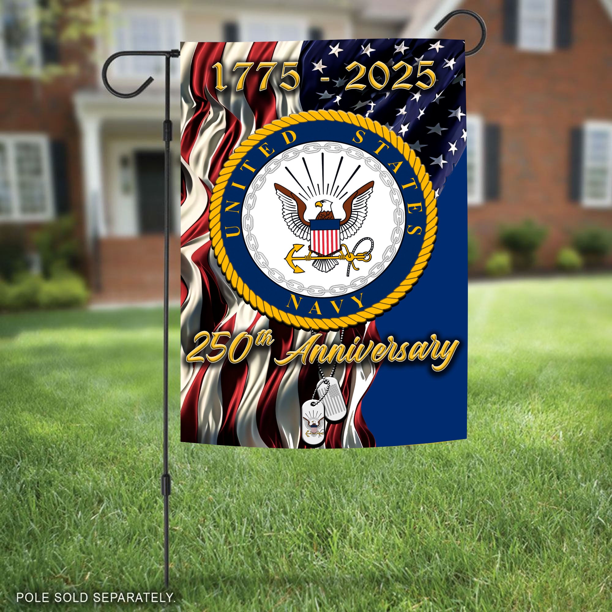 Navy 250th Anniversary Veteran Pride Flag