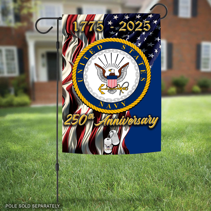 Navy 250th Anniversary Veteran Pride Flag