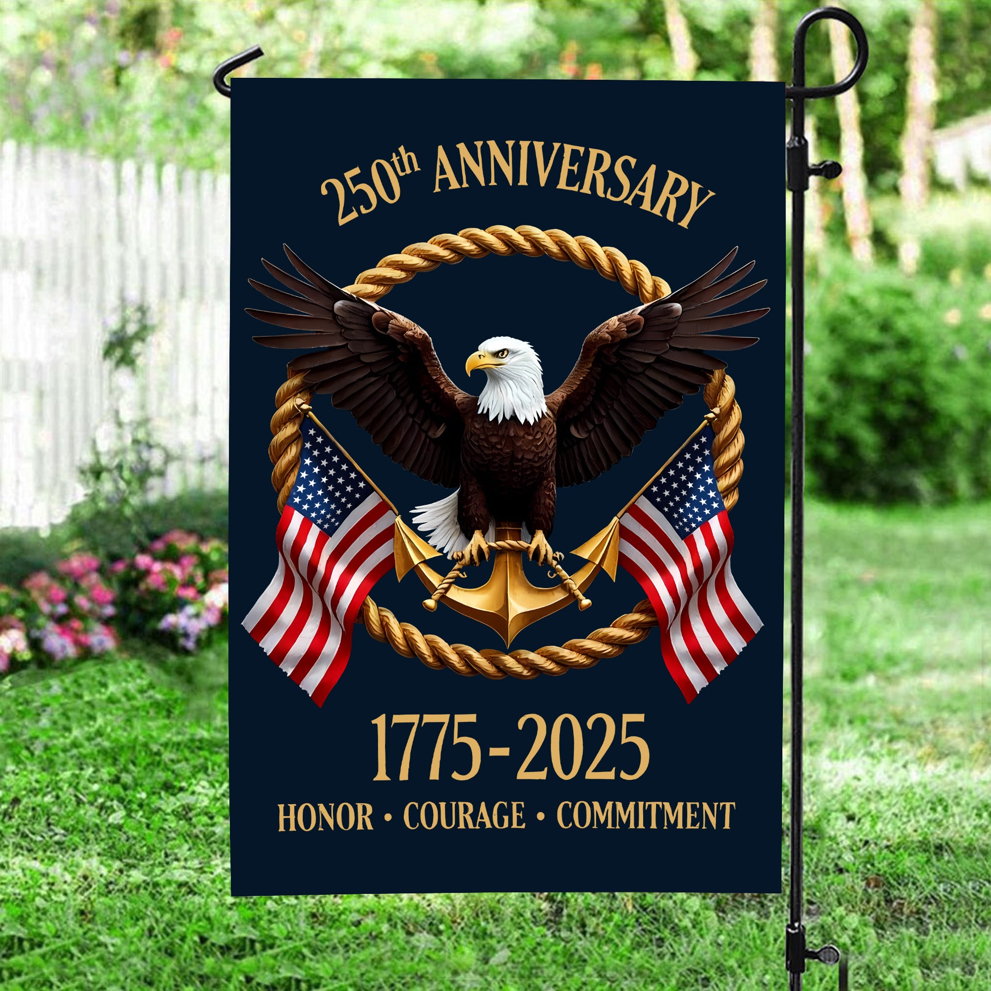 Proud US Navy Veteran Flag 1775–2025