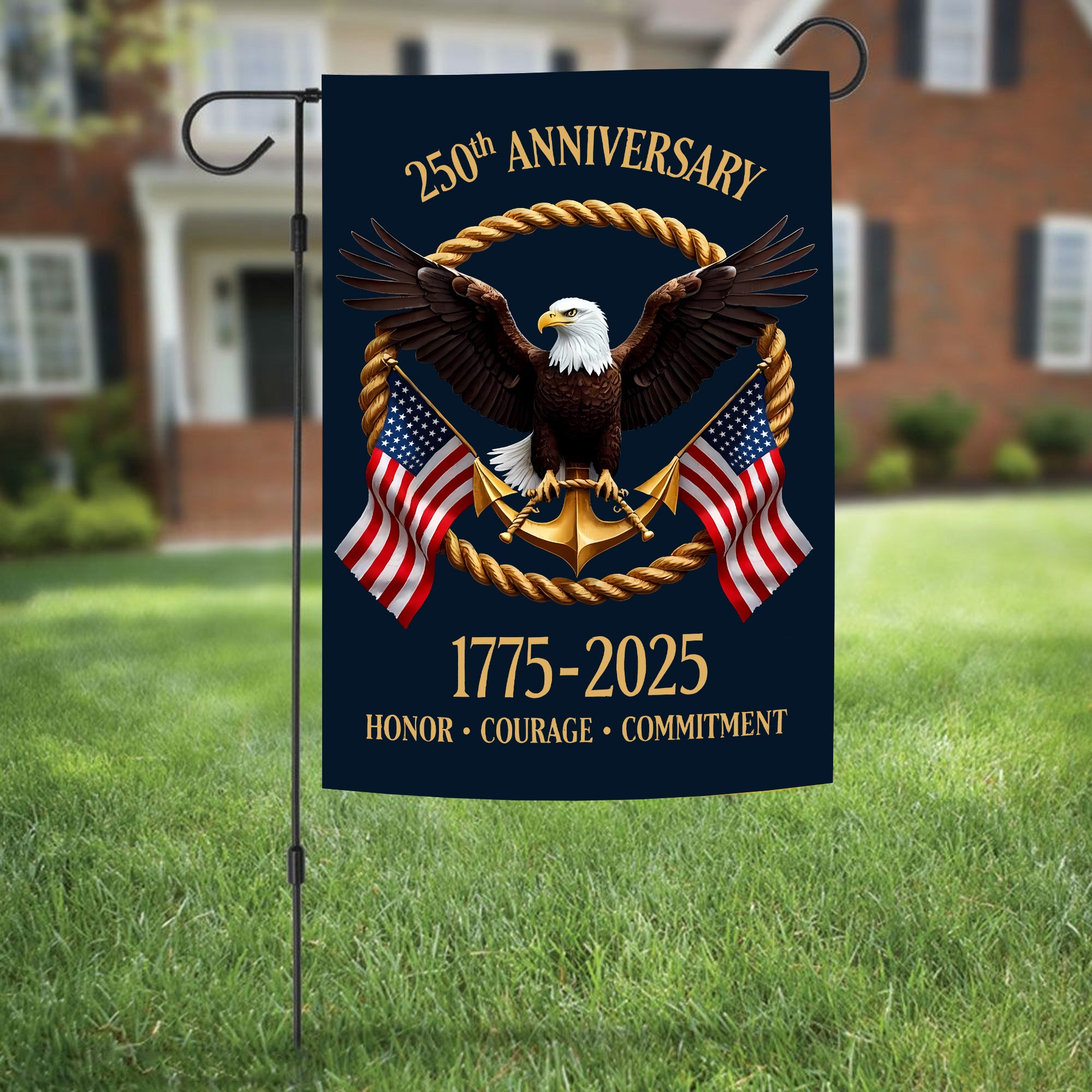 Proud US Navy Veteran Flag 1775–2025