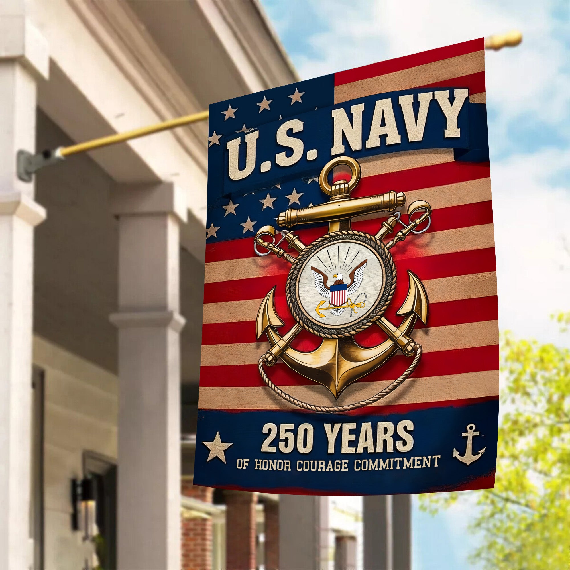 US Navy 250 Years of Honor Flag