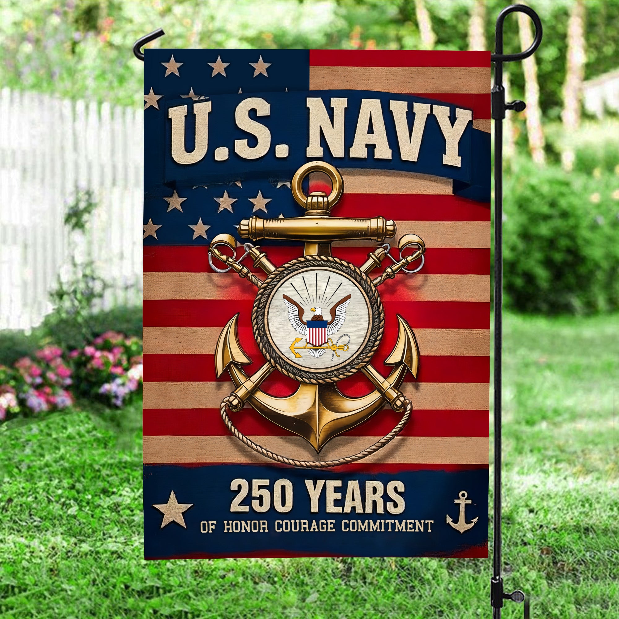 US Navy 250 Years of Honor Flag