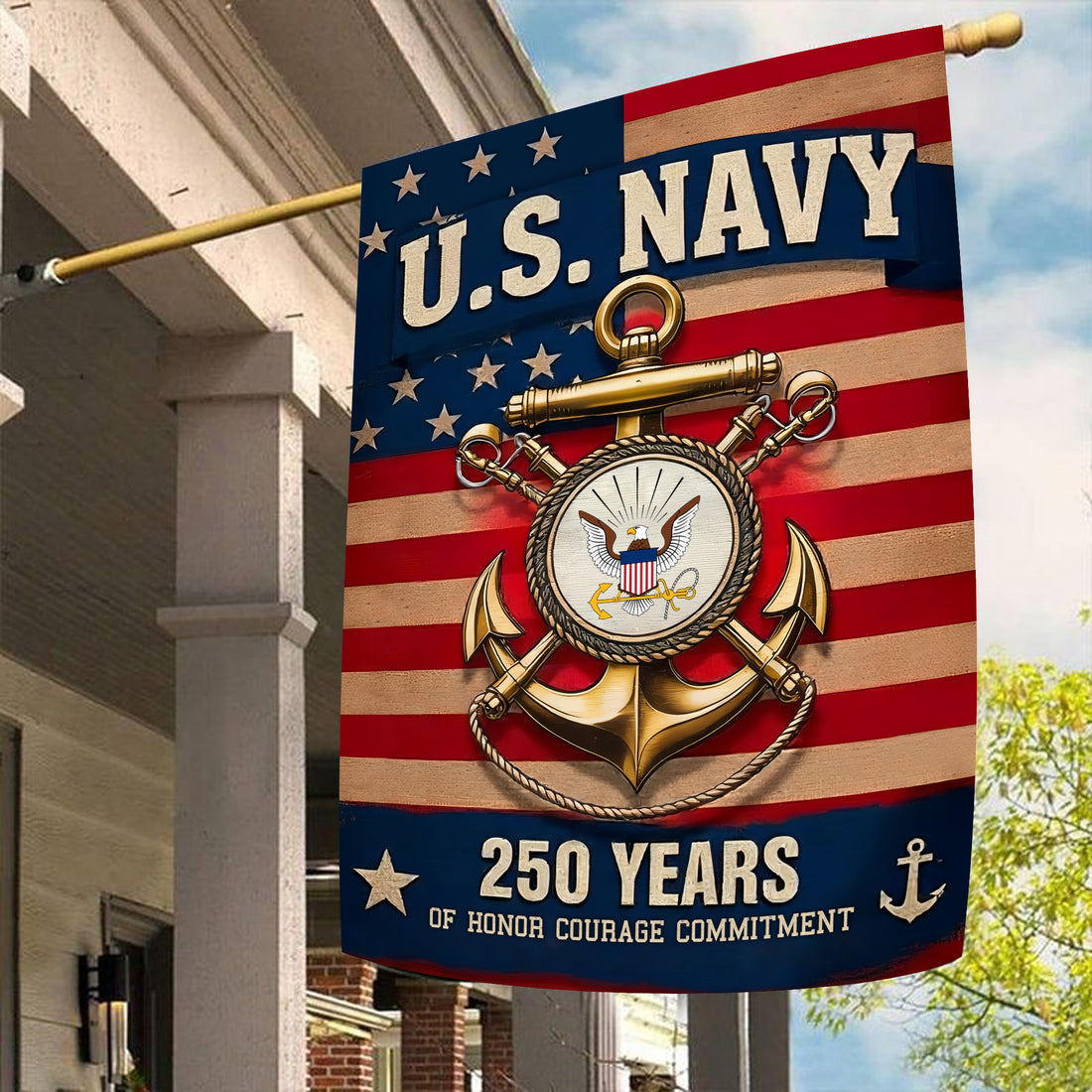 US Navy 250 Years of Honor Flag