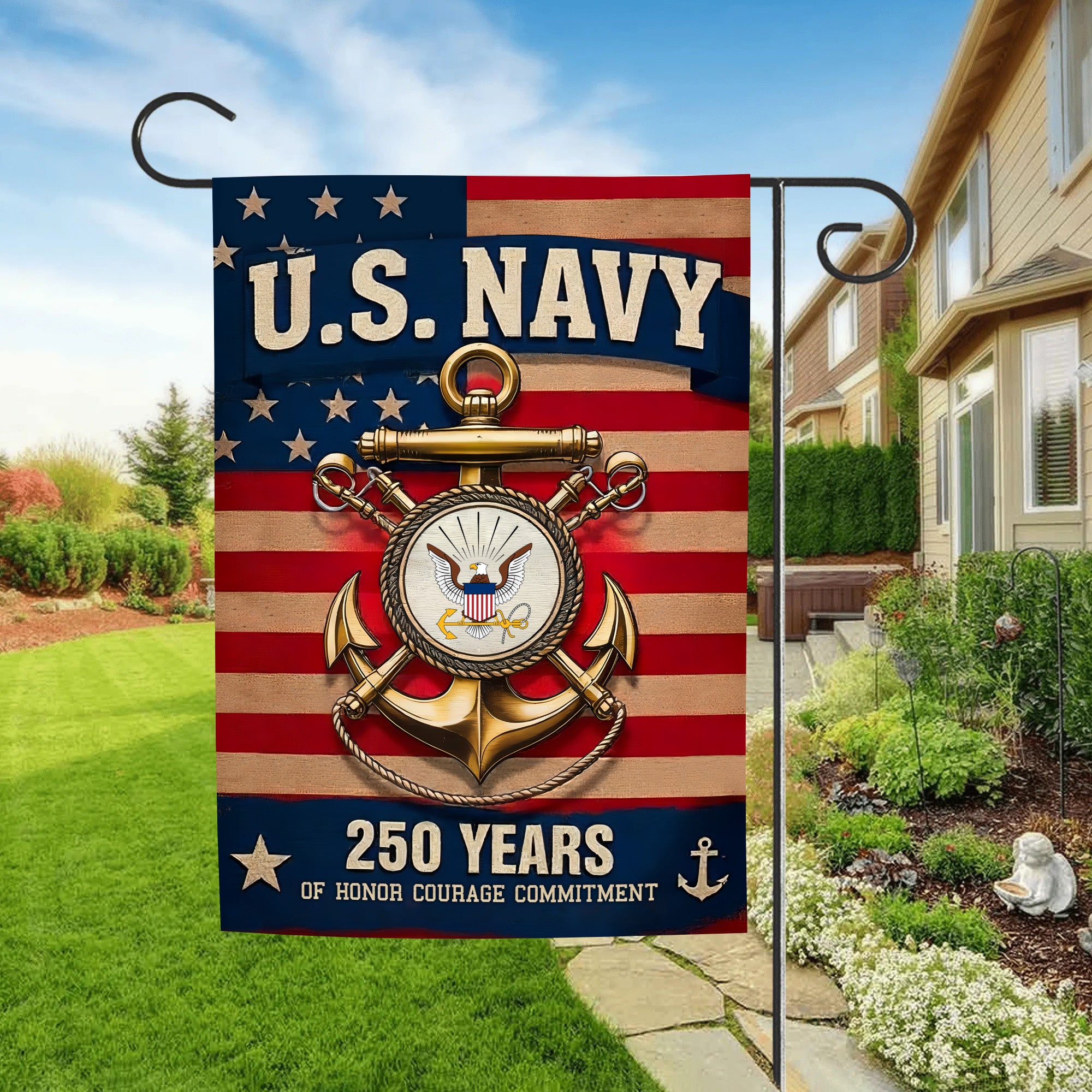 US Navy 250 Years of Honor Flag