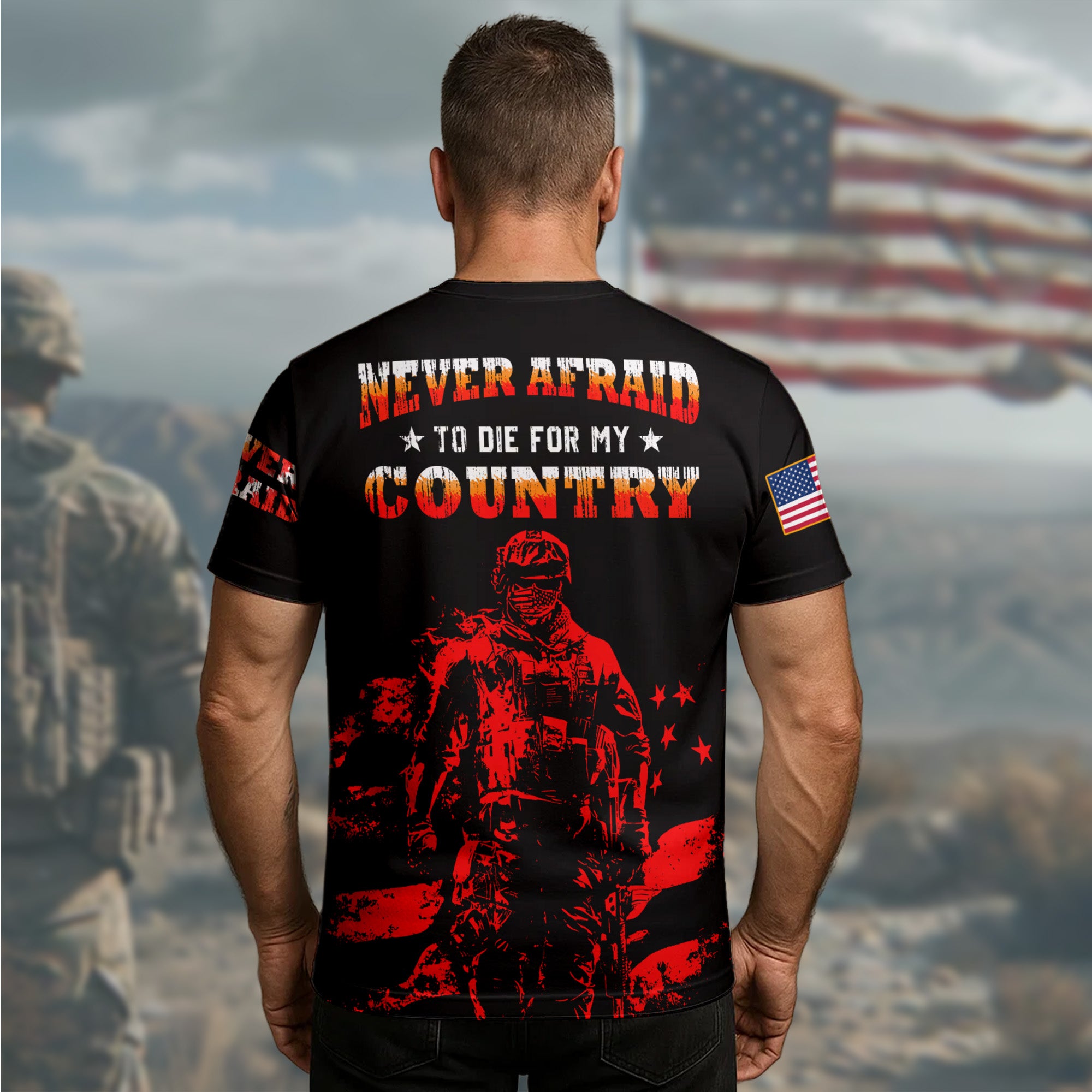 Never Afraid to Die for My All-over Print T-Shirt