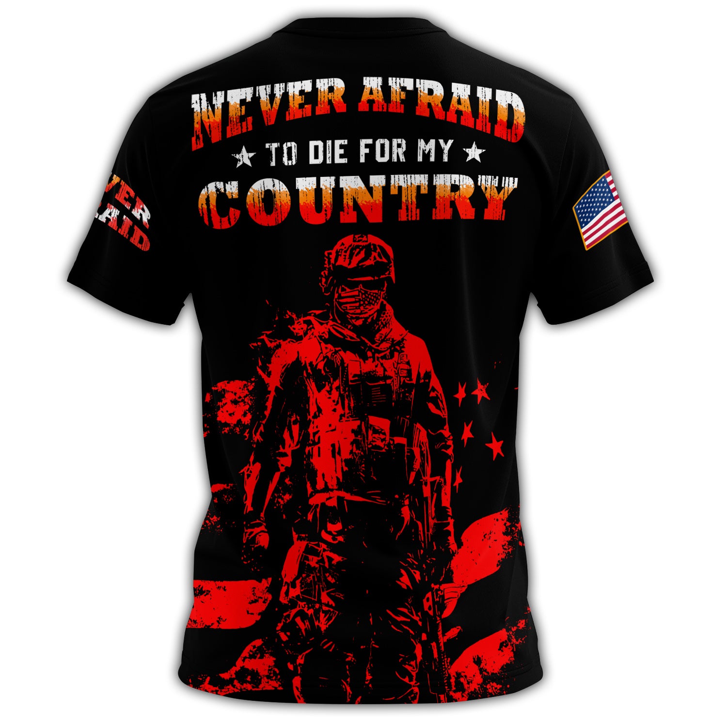 Never Afraid to Die for My All-over Print T-Shirt