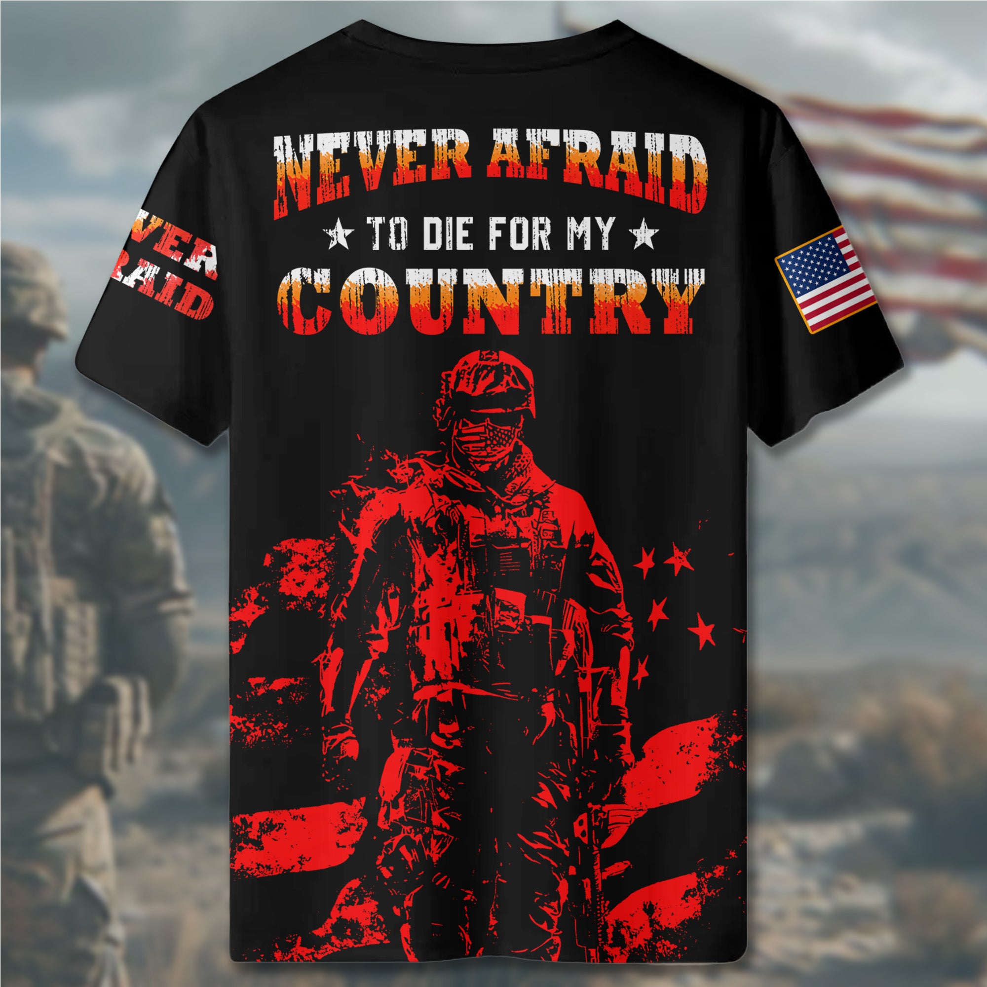 Never Afraid to Die for My All-over Print T-Shirt