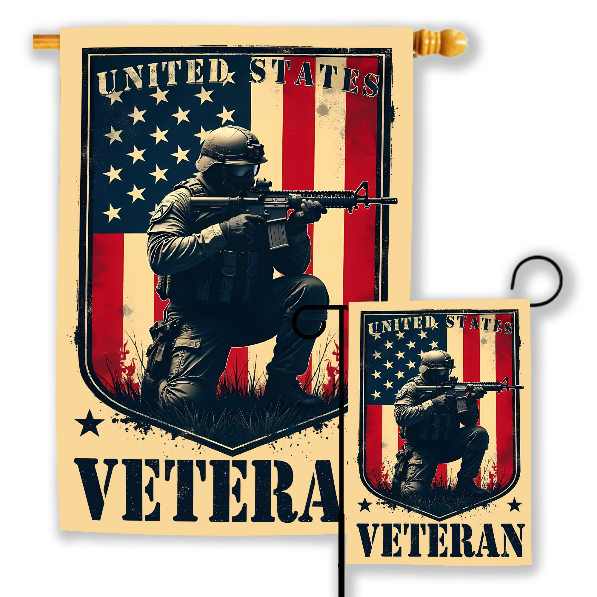Veteran Pride U.S. Military Honor Flag