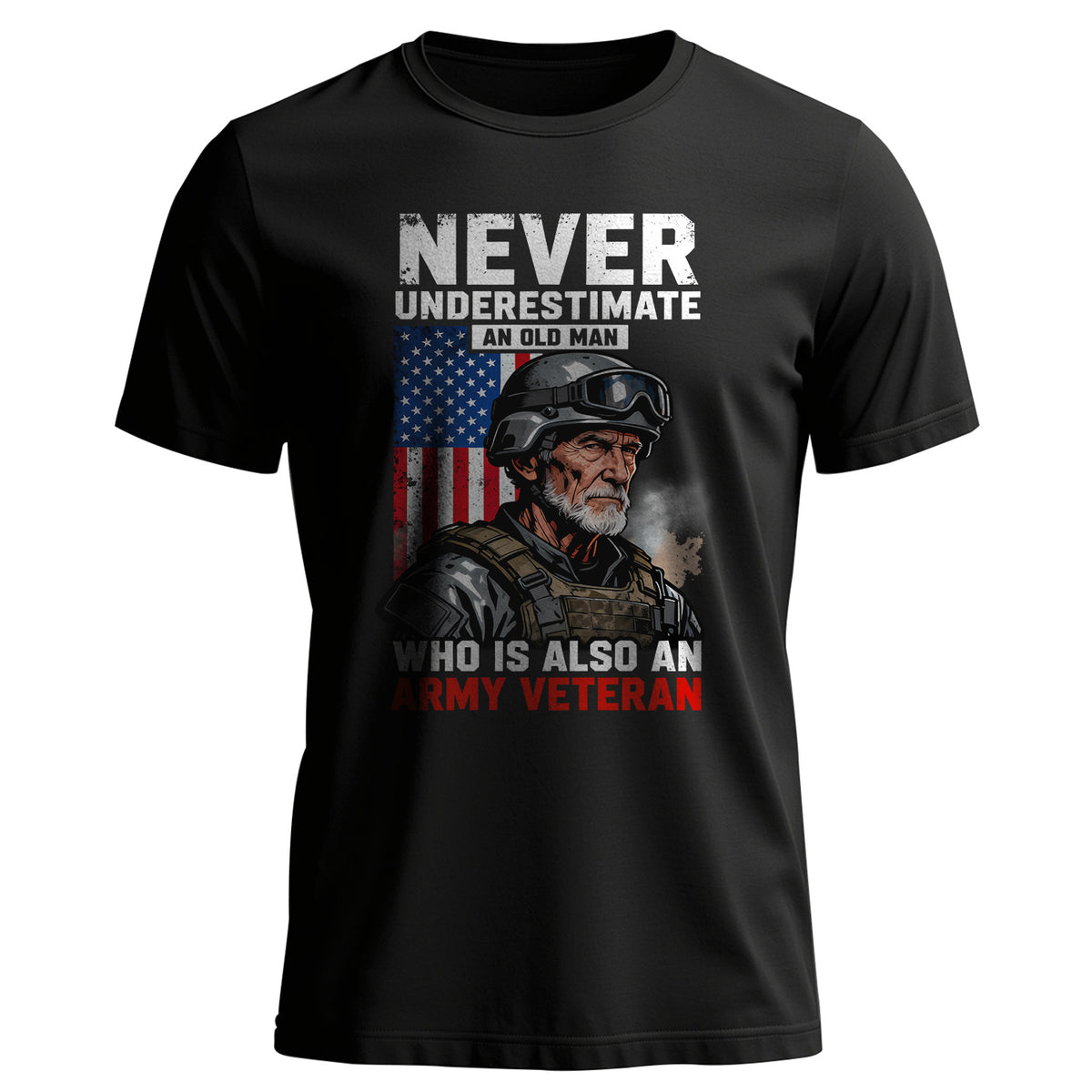 Never Underestimate an Old Man Who Is Also T-Shirt Main image