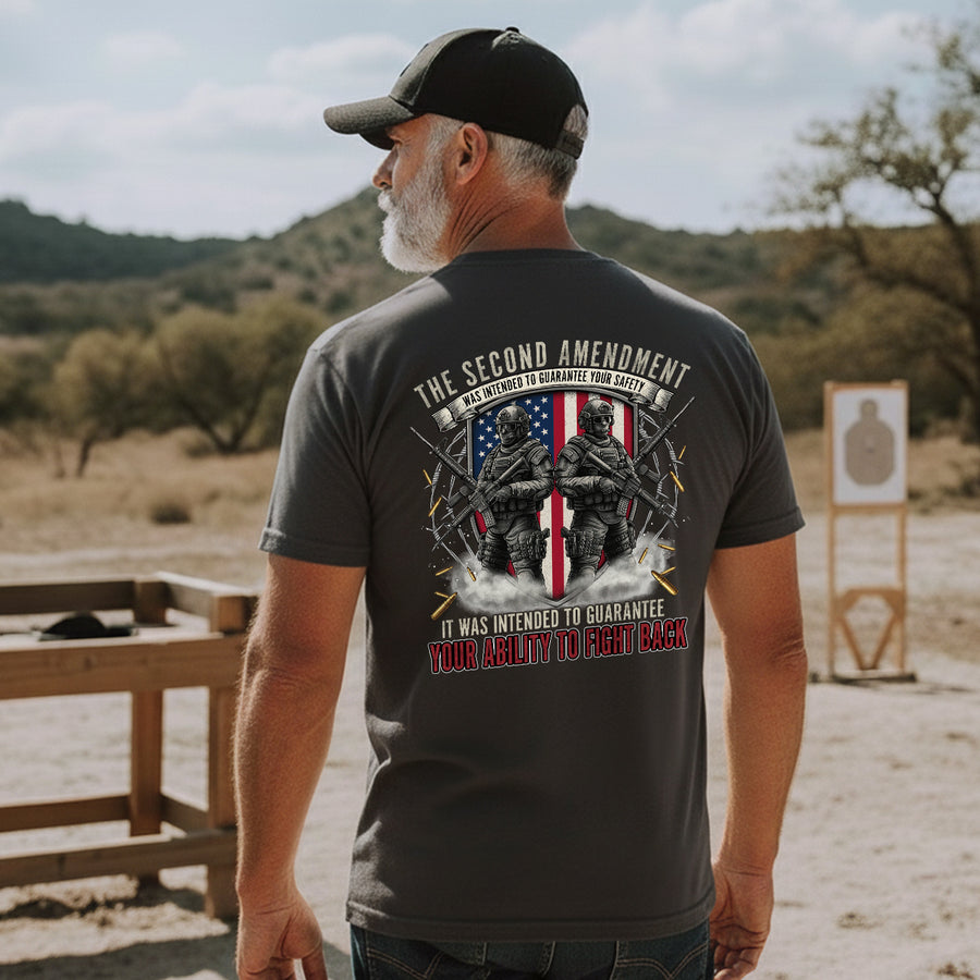 The Second Amendment Guarantees Safety and the Right to Fight Back T-Shirt