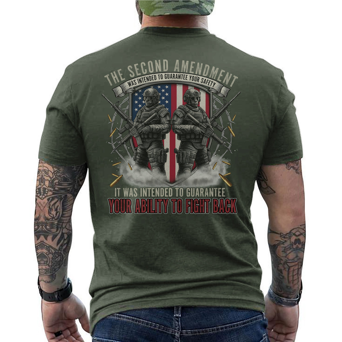 The Second Amendment Guarantees Safety and the Right to Fight Back T-Shirt