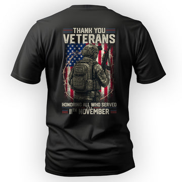Thank You Veterans Honoring All Who Served T-Shirt