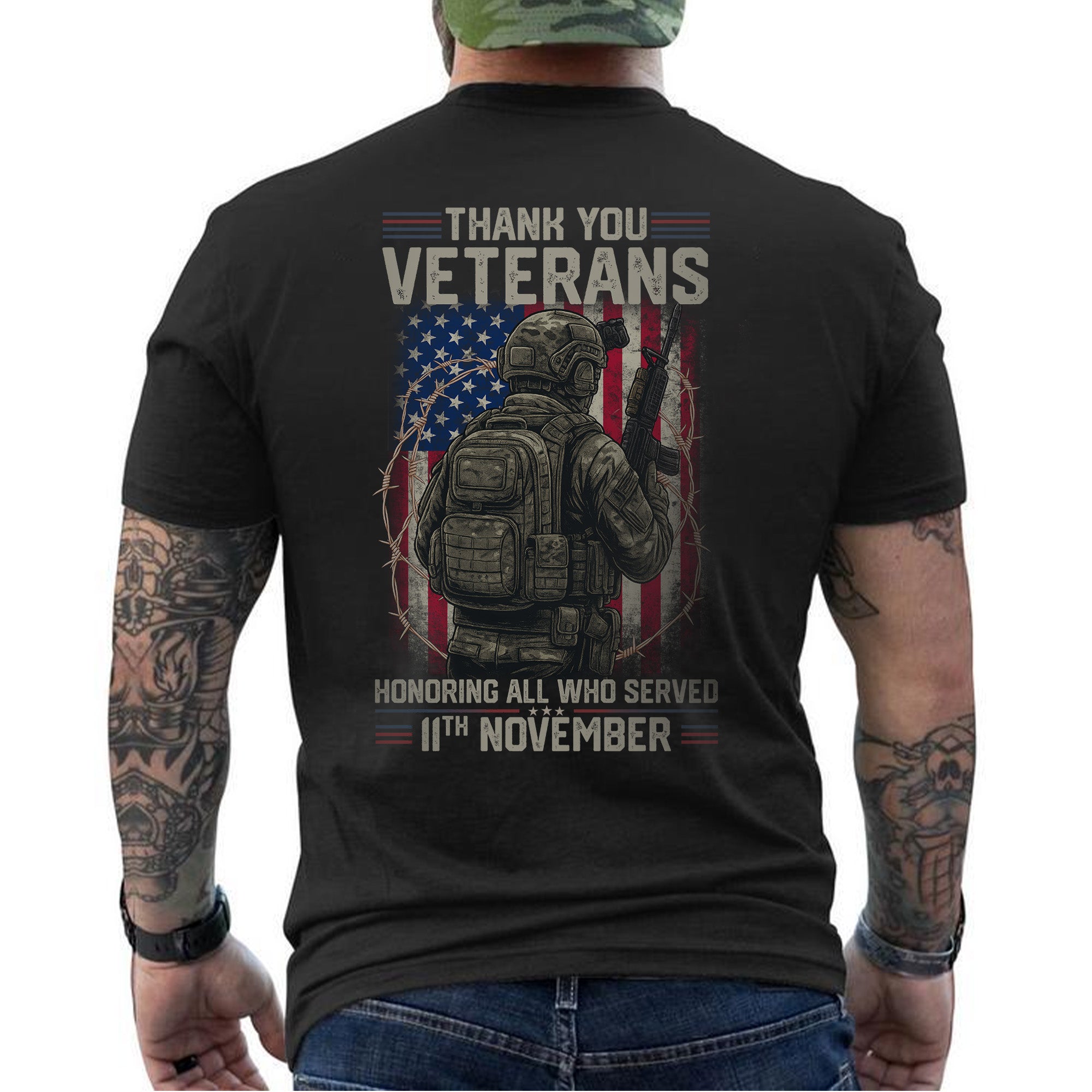 Thank You Veterans Honoring All Who Served T-Shirt