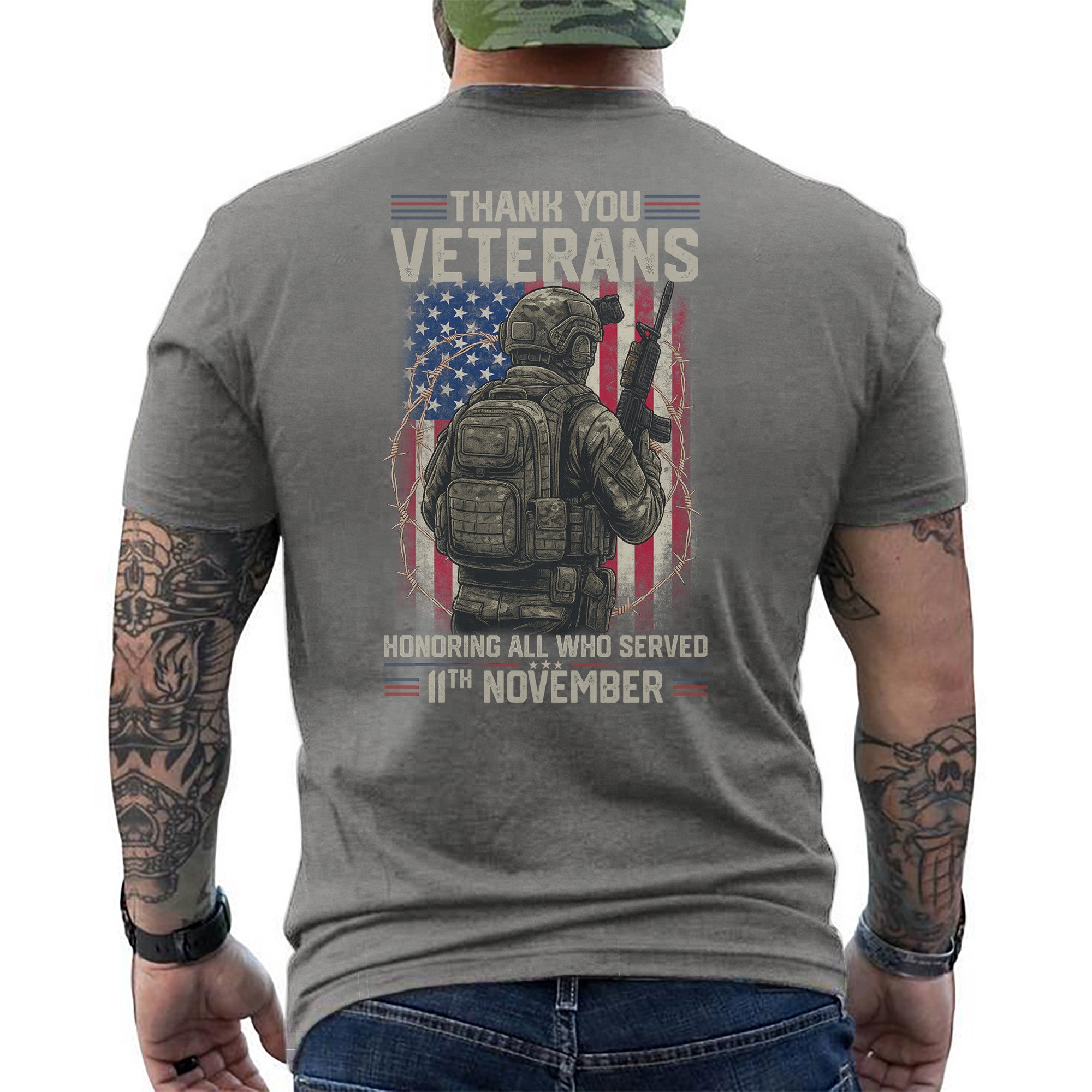 Thank You Veterans Honoring All Who Served T-Shirt