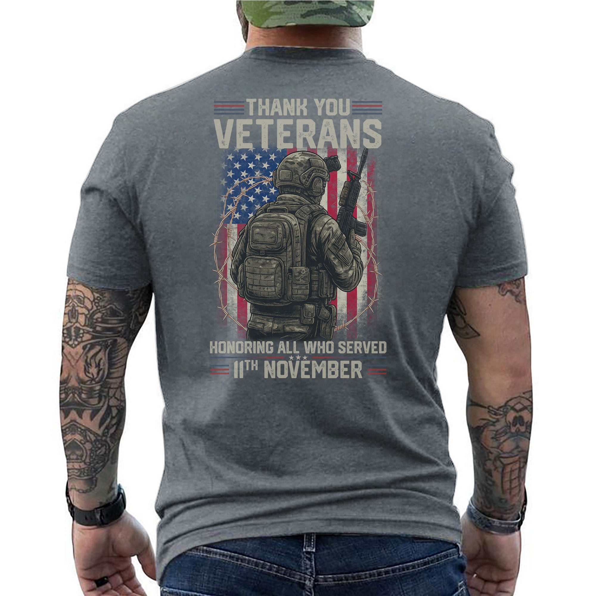 Thank You Veterans Honoring All Who Served T-Shirt