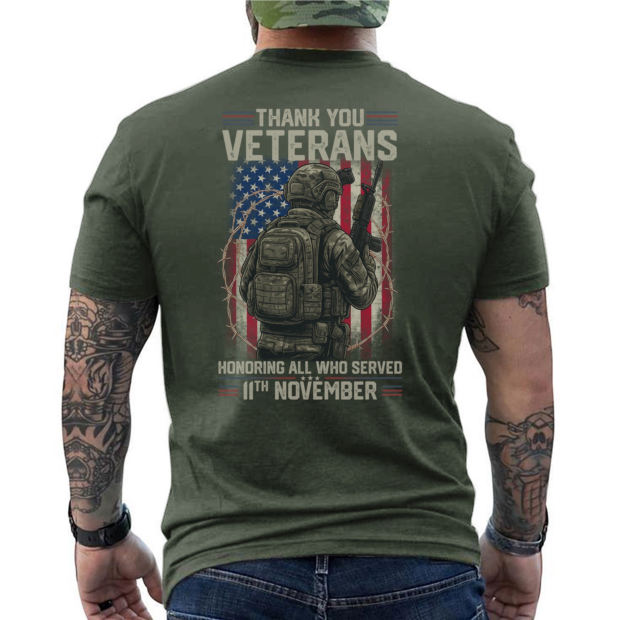 Thank You Veterans Honoring All Who Served T-Shirt
