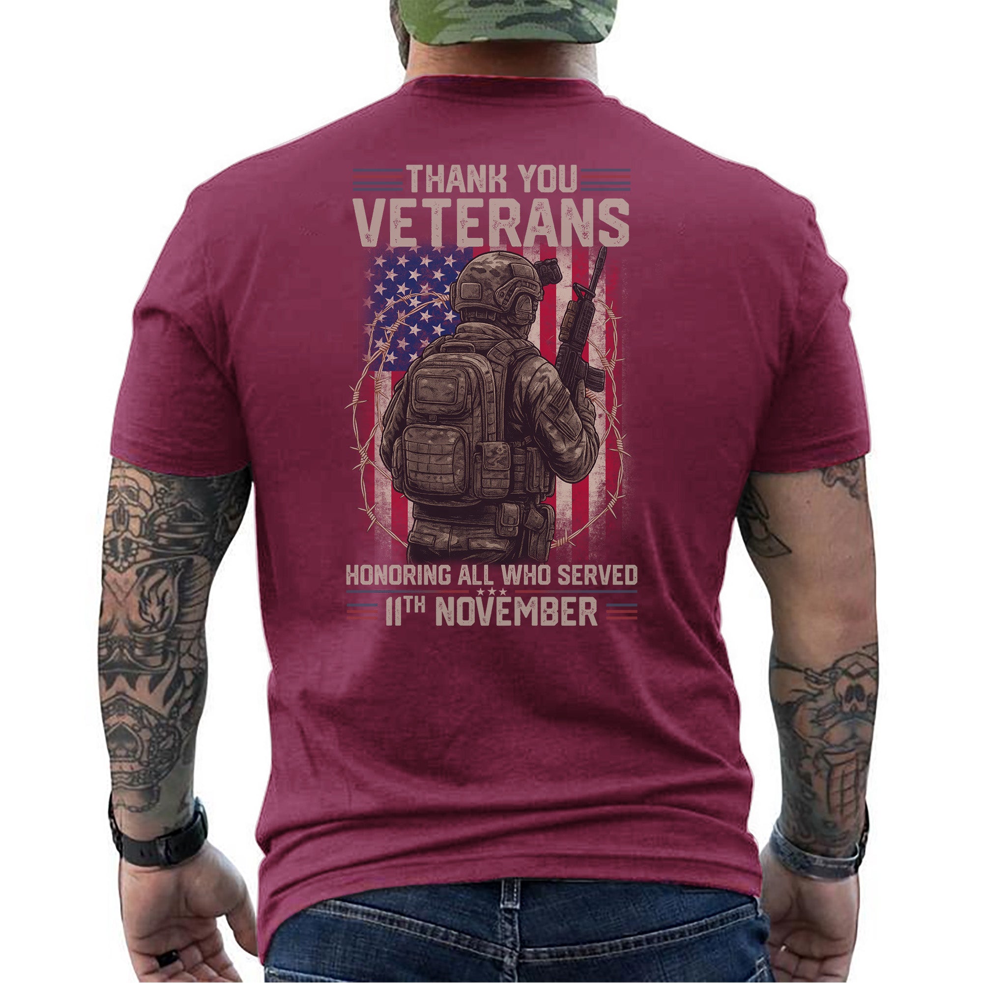 Thank You Veterans Honoring All Who Served T-Shirt