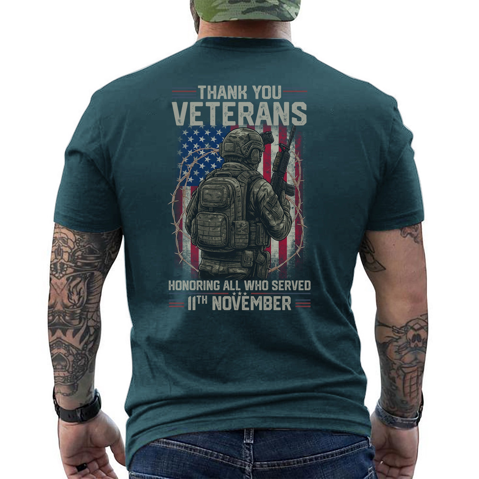 Thank You Veterans Honoring All Who Served T-Shirt