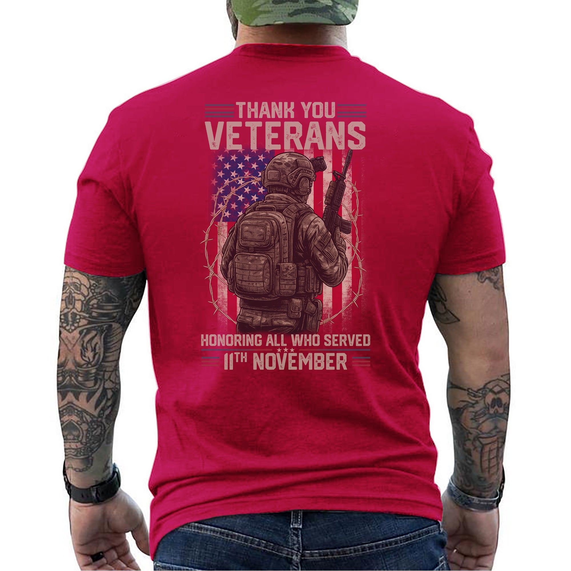 Thank You Veterans Honoring All Who Served T-Shirt