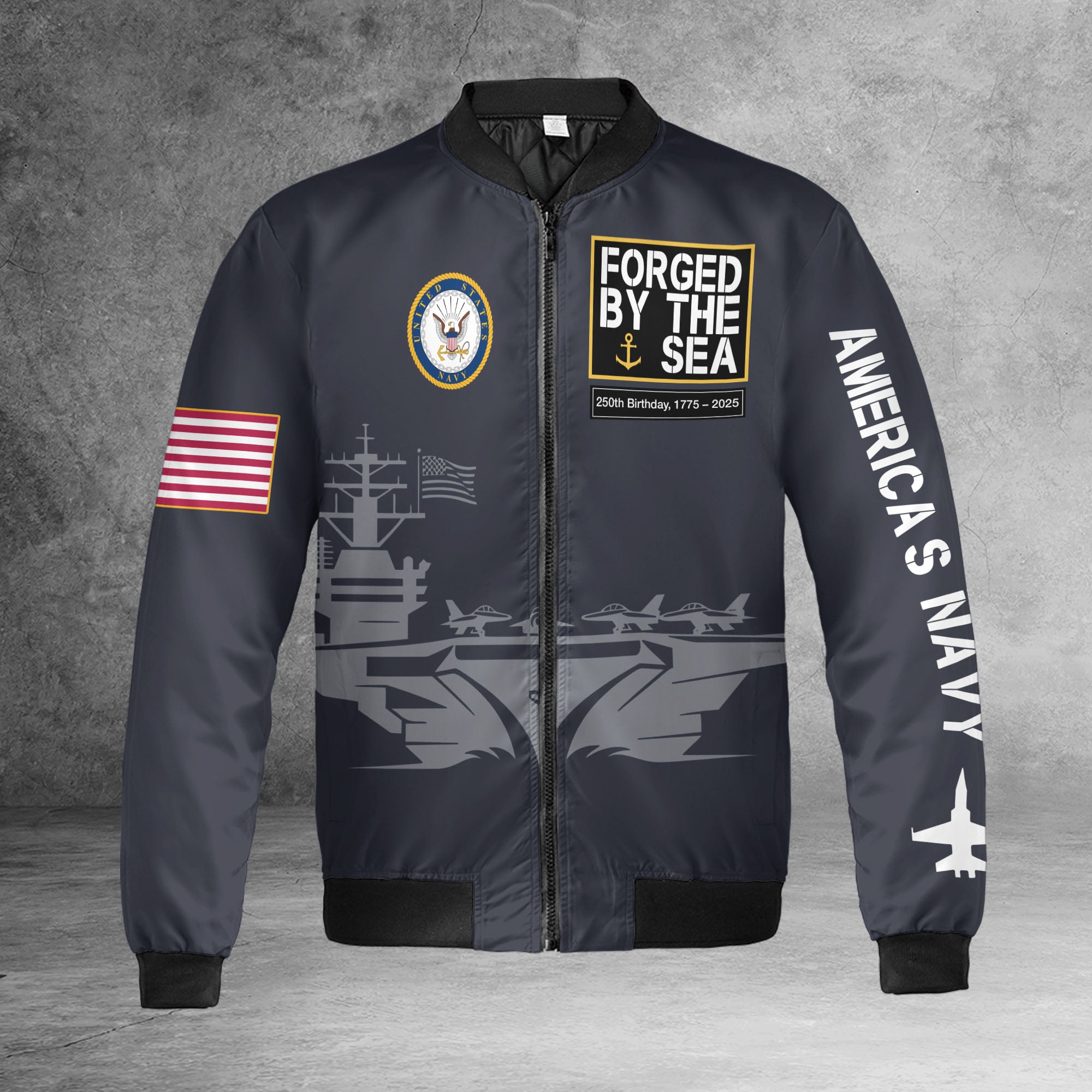 U.S. Navy All-over Print Bomber Jacket