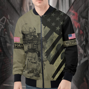 US Veteran Proud All-over Print Bomber Jacket