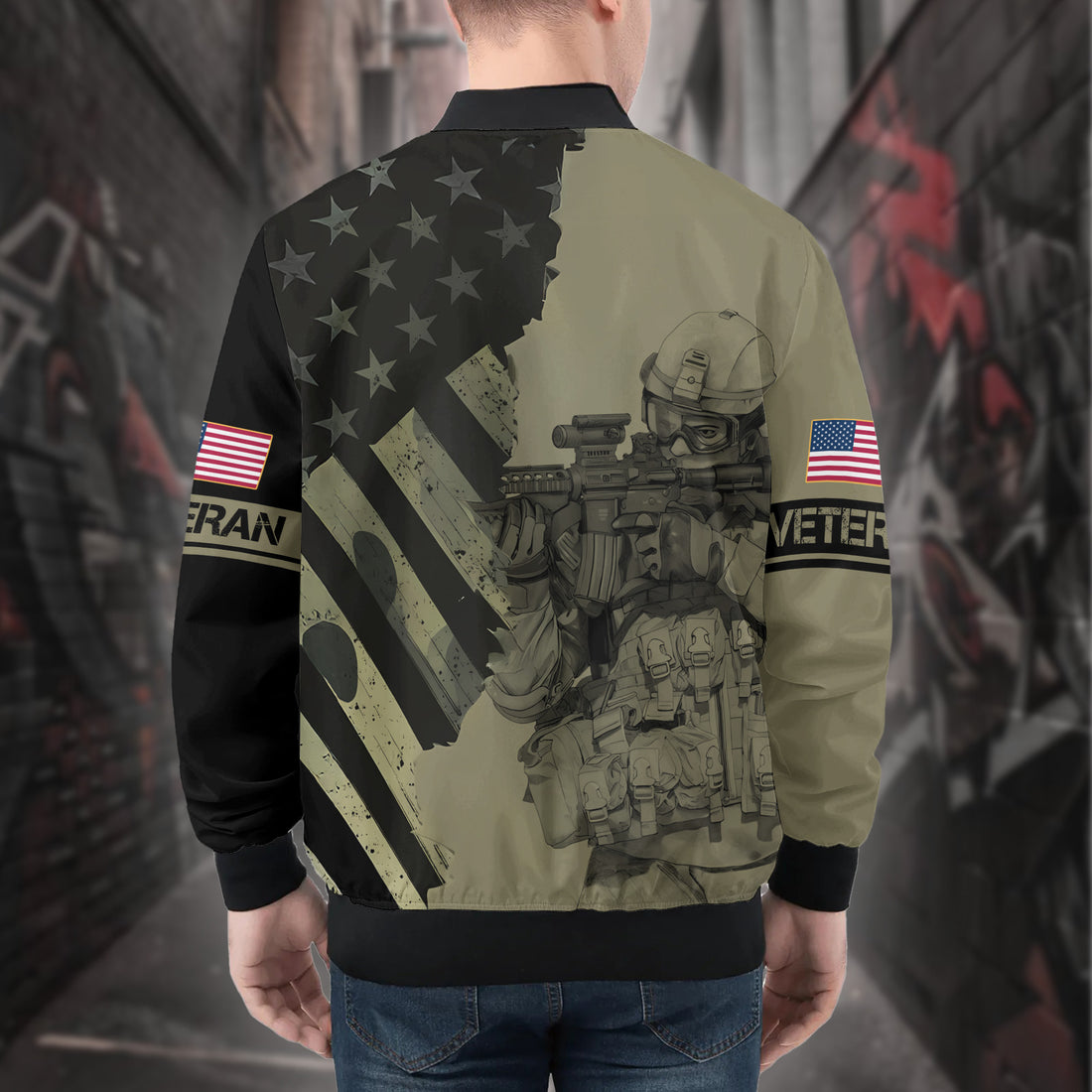 US Veteran Proud All-over Print Bomber Jacket
