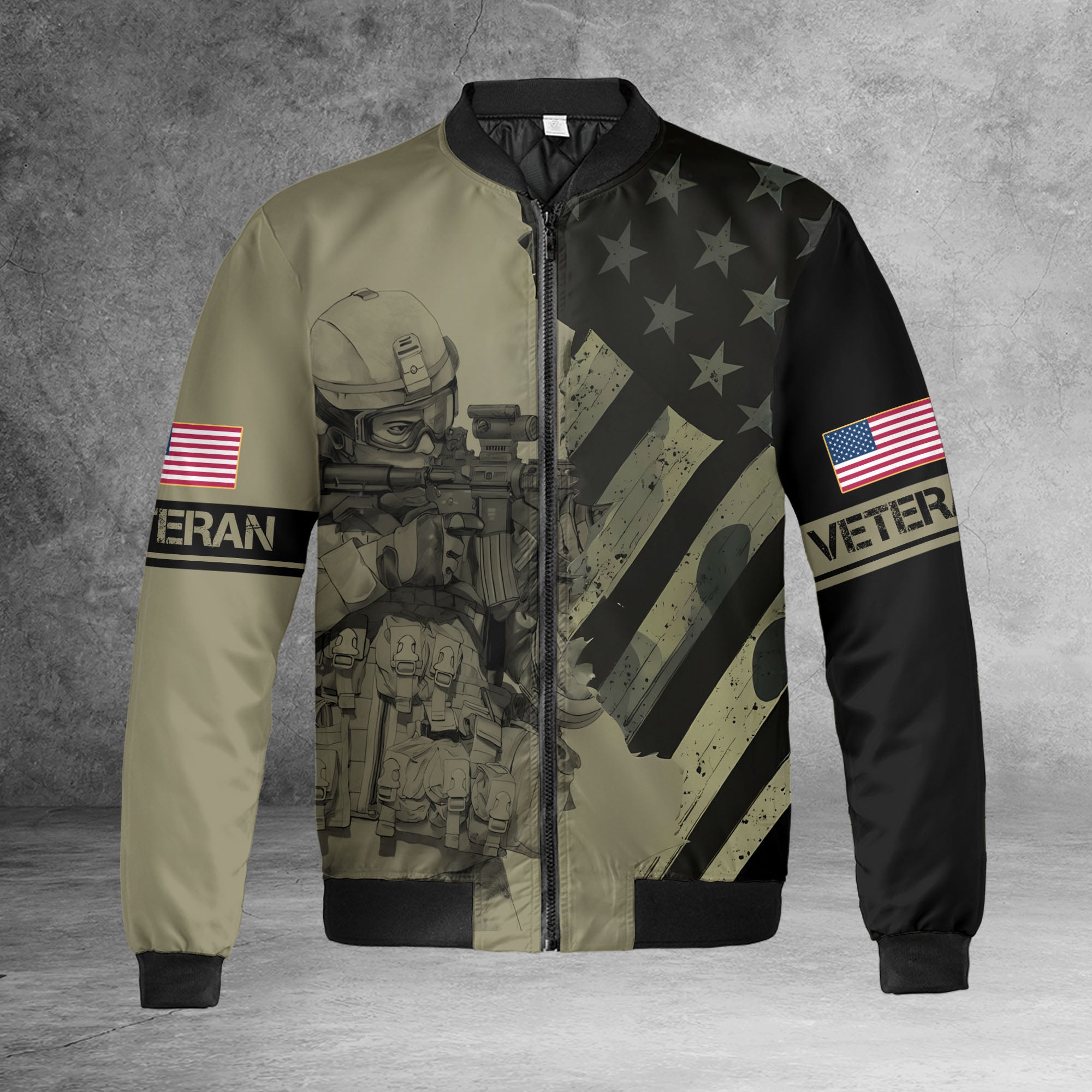 US Veteran Proud All-over Print Bomber Jacket