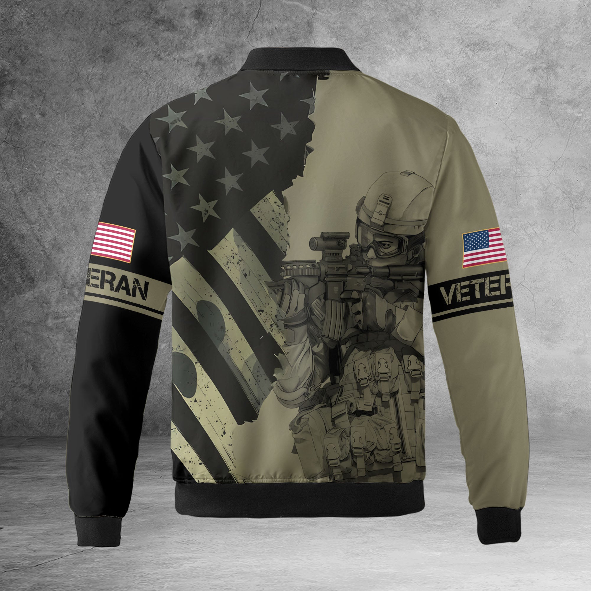 US Veteran Proud All-over Print Bomber Jacket