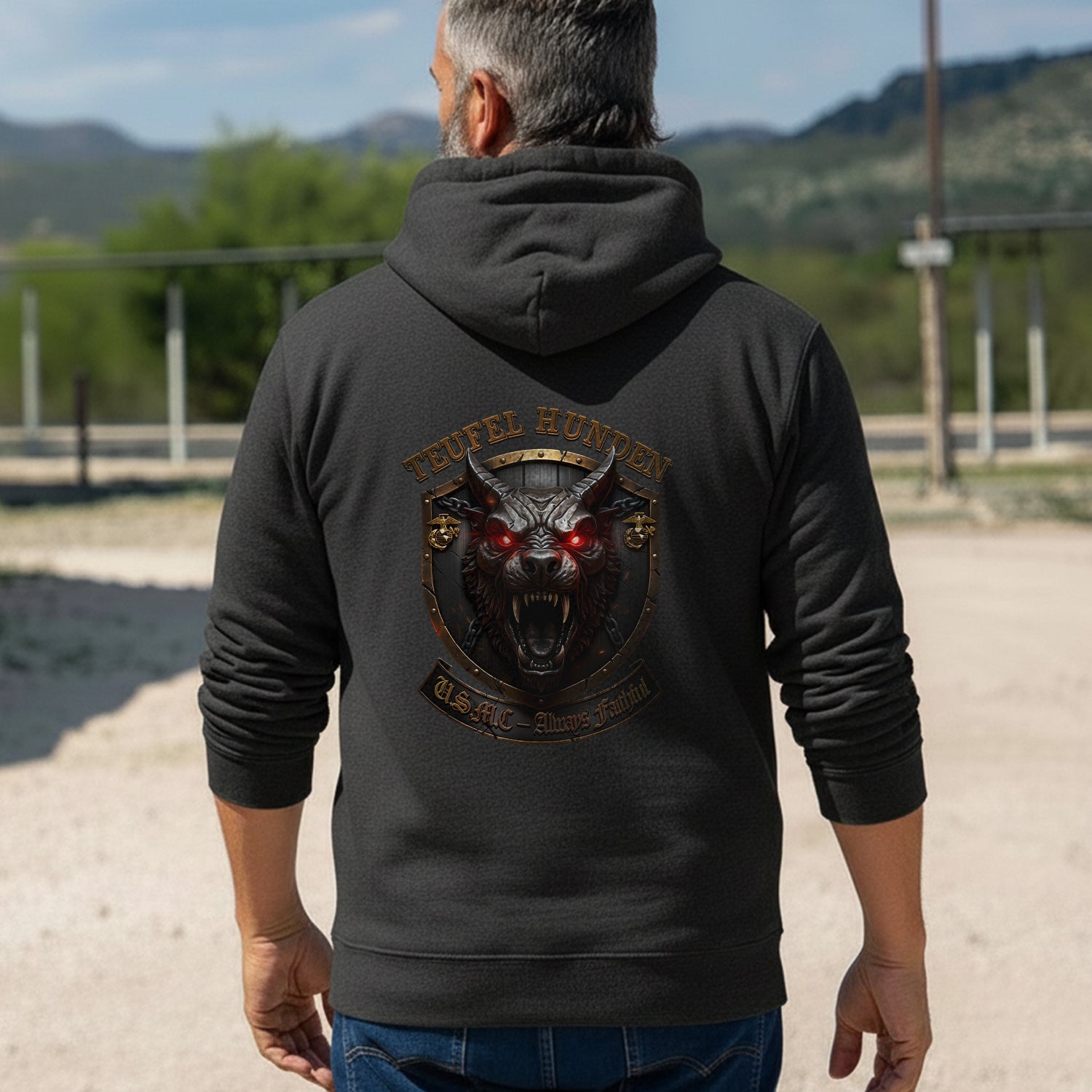 Teufel Hunden USMC Always Faithful Proud US Hoodie