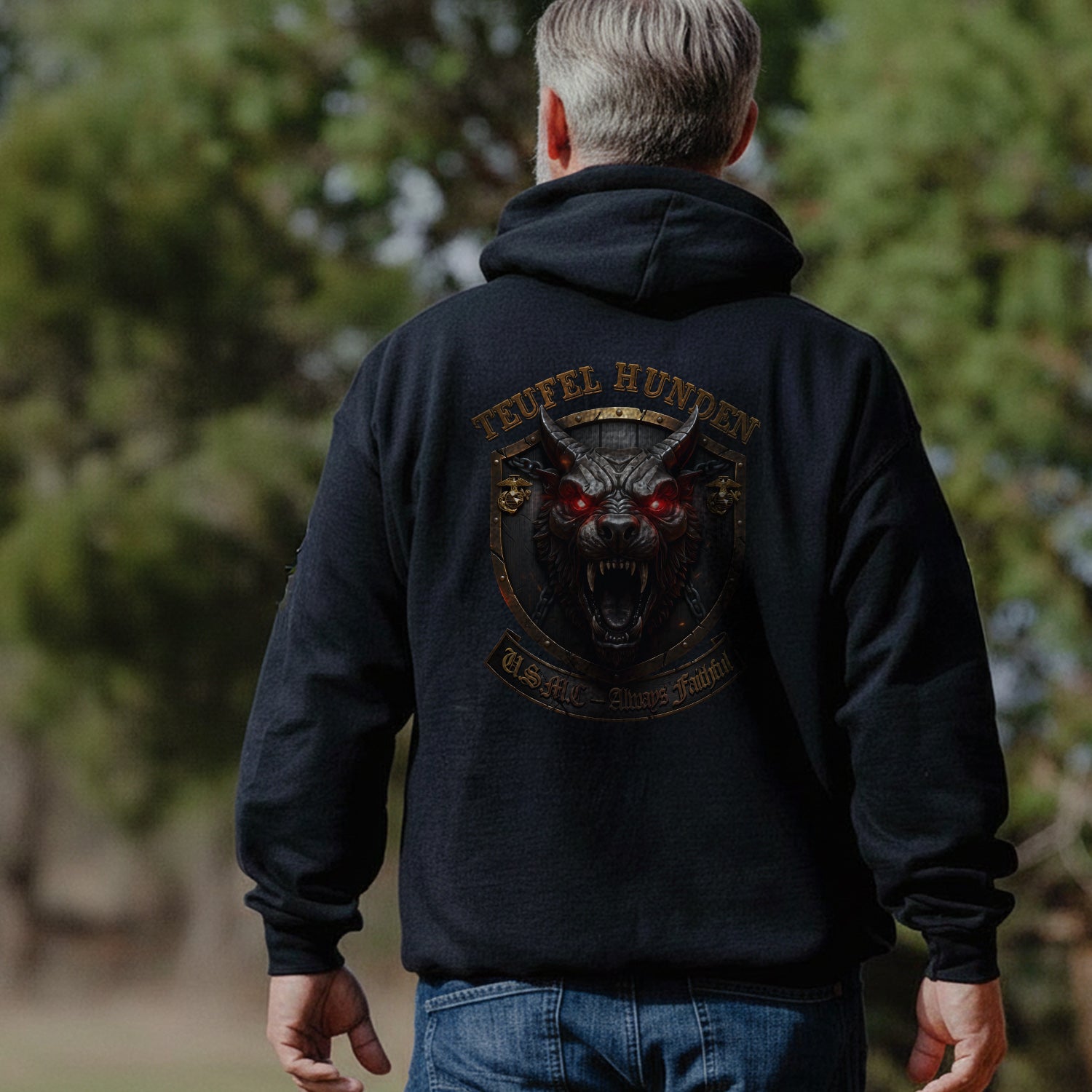 Teufel Hunden USMC Always Faithful Proud US Hoodie