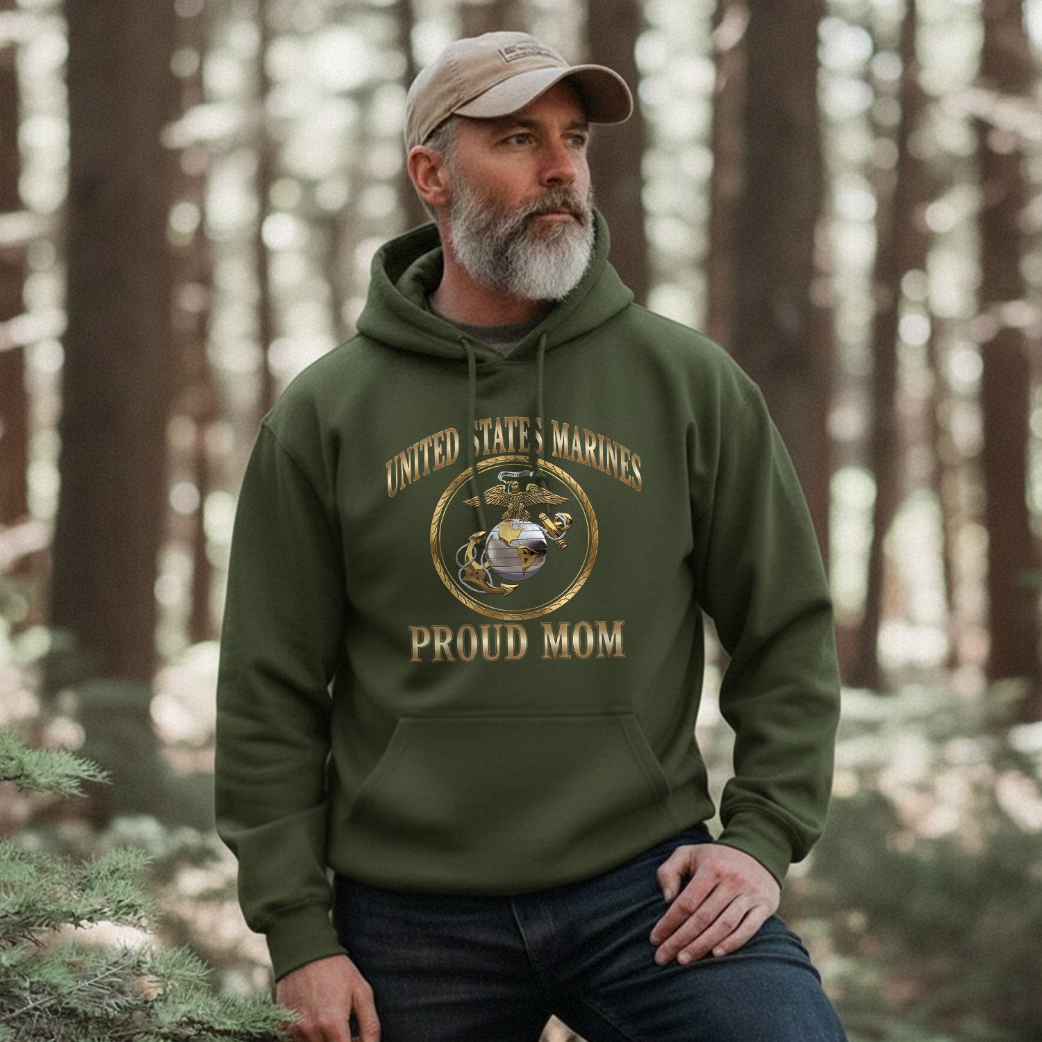 United States Marines Proud Mom Honor Hoodie