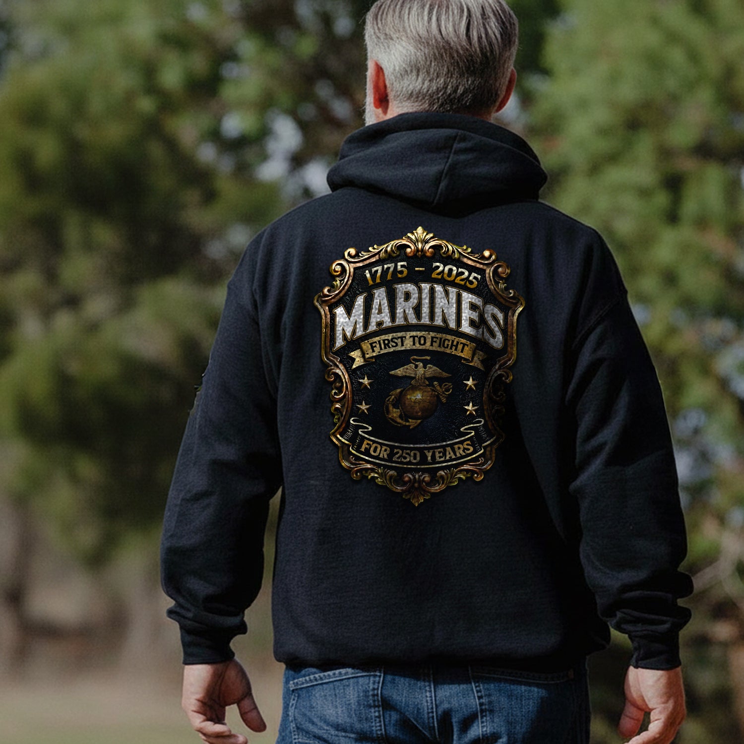 1775 - 2025 Marines First to Fight for 250 Hoodie