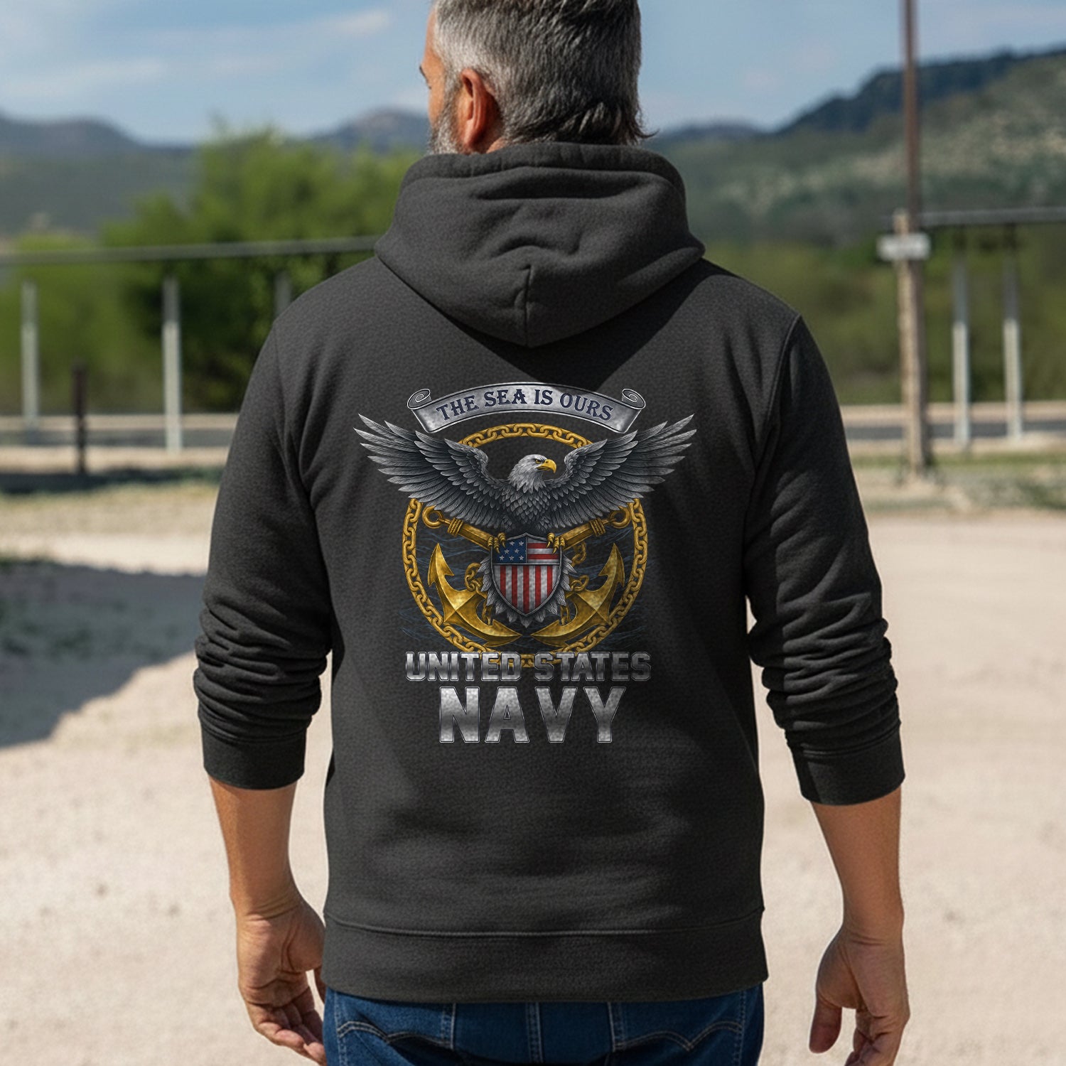 The Sea Is Ours United States Navy Proud US Hoodie